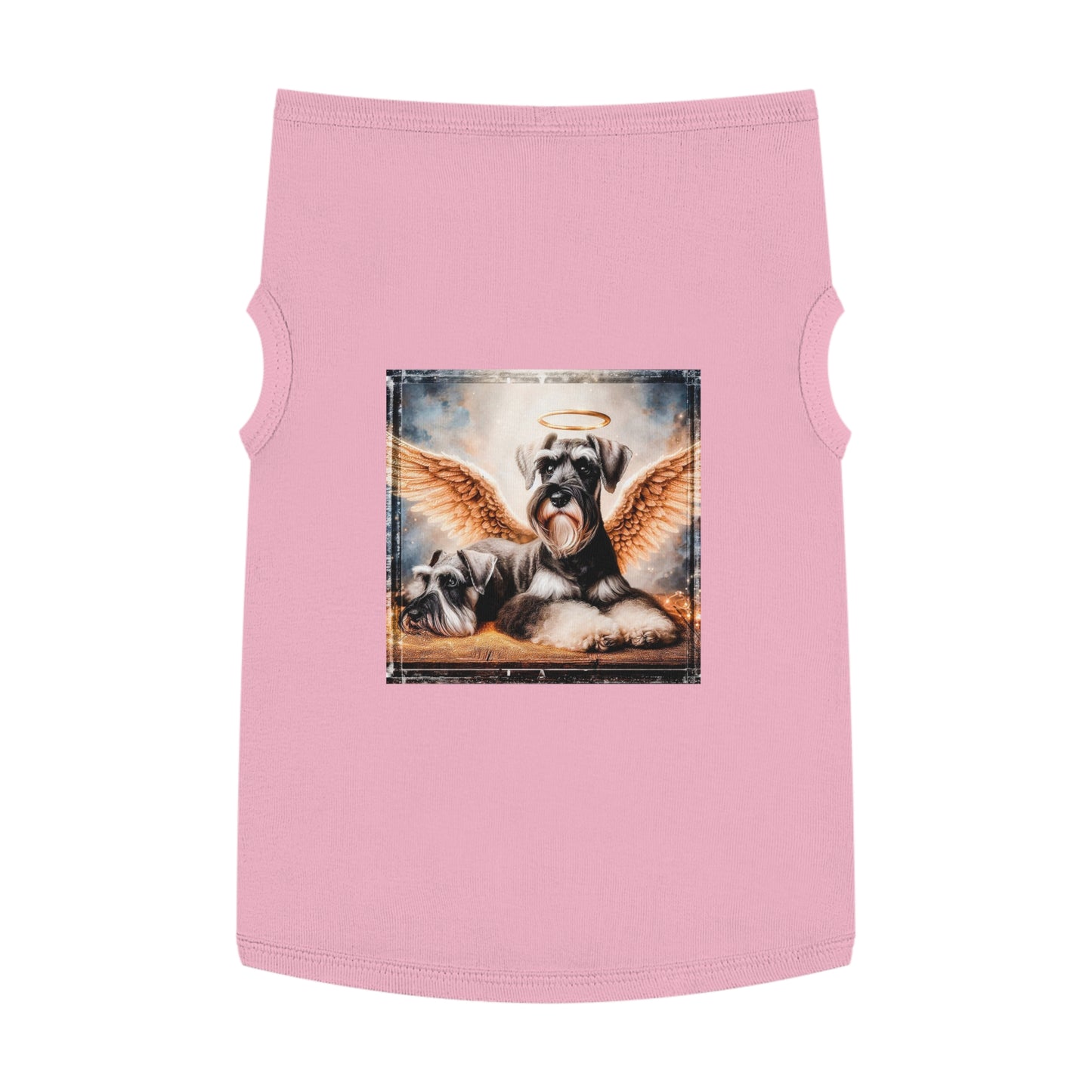 Pet Tank Top Miniature Schnauzer pretty angels shirt Pets Printify XL Pink