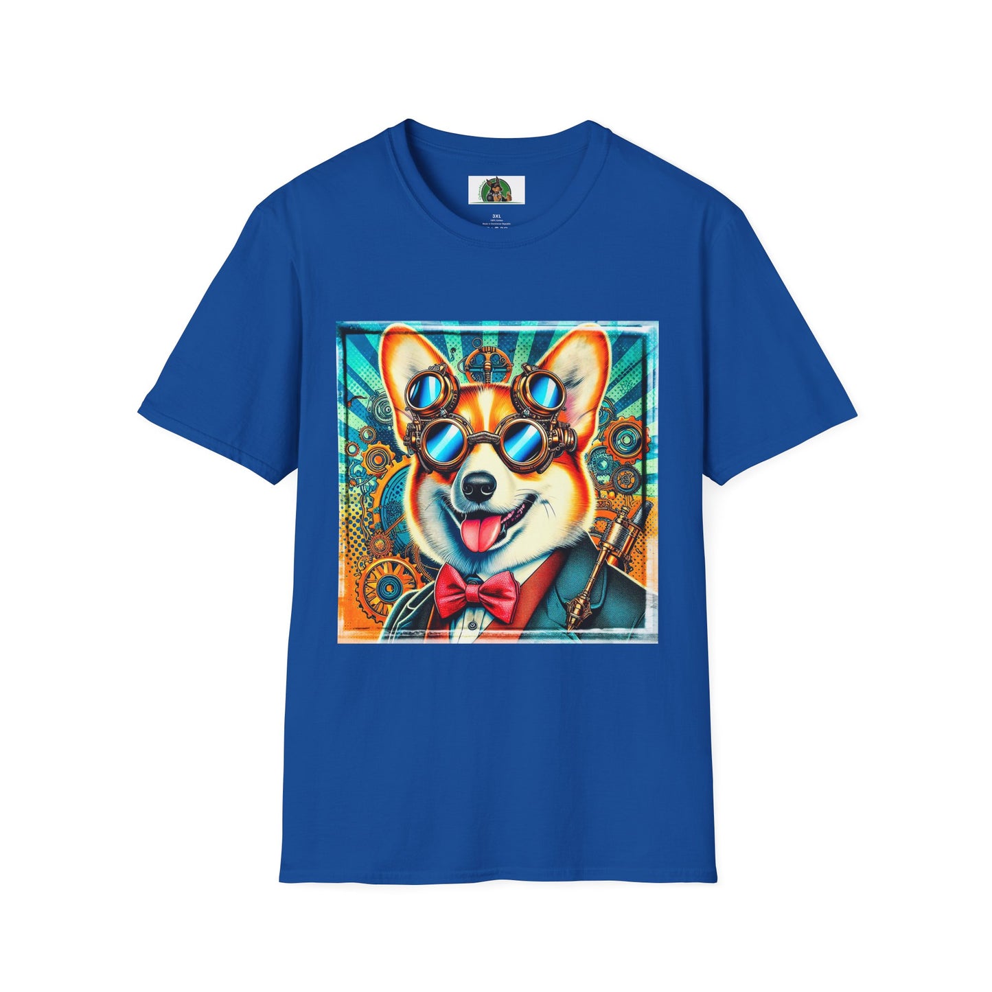 Pembroke Welsh Corgi steam punk T-Shirt Printify XS Royal