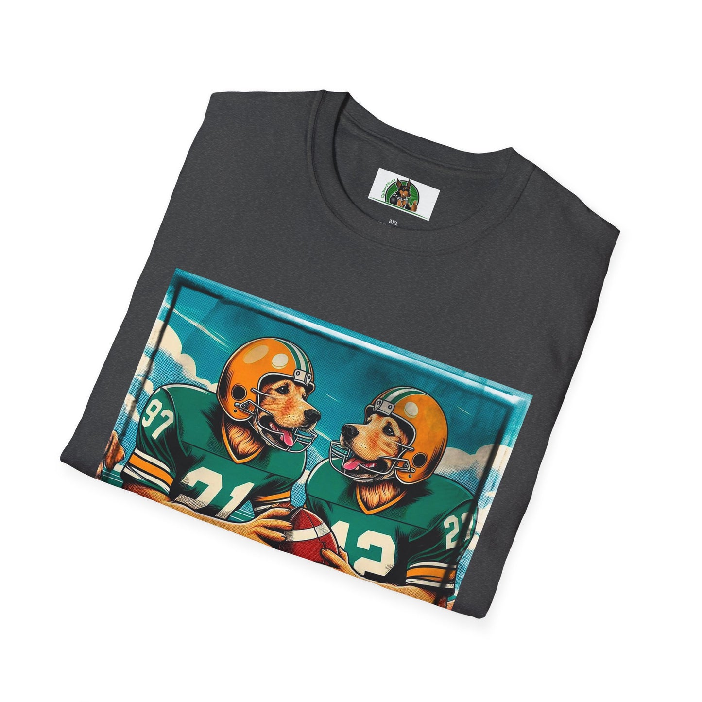 Golden Retriever football friends shirt T-Shirt Printify