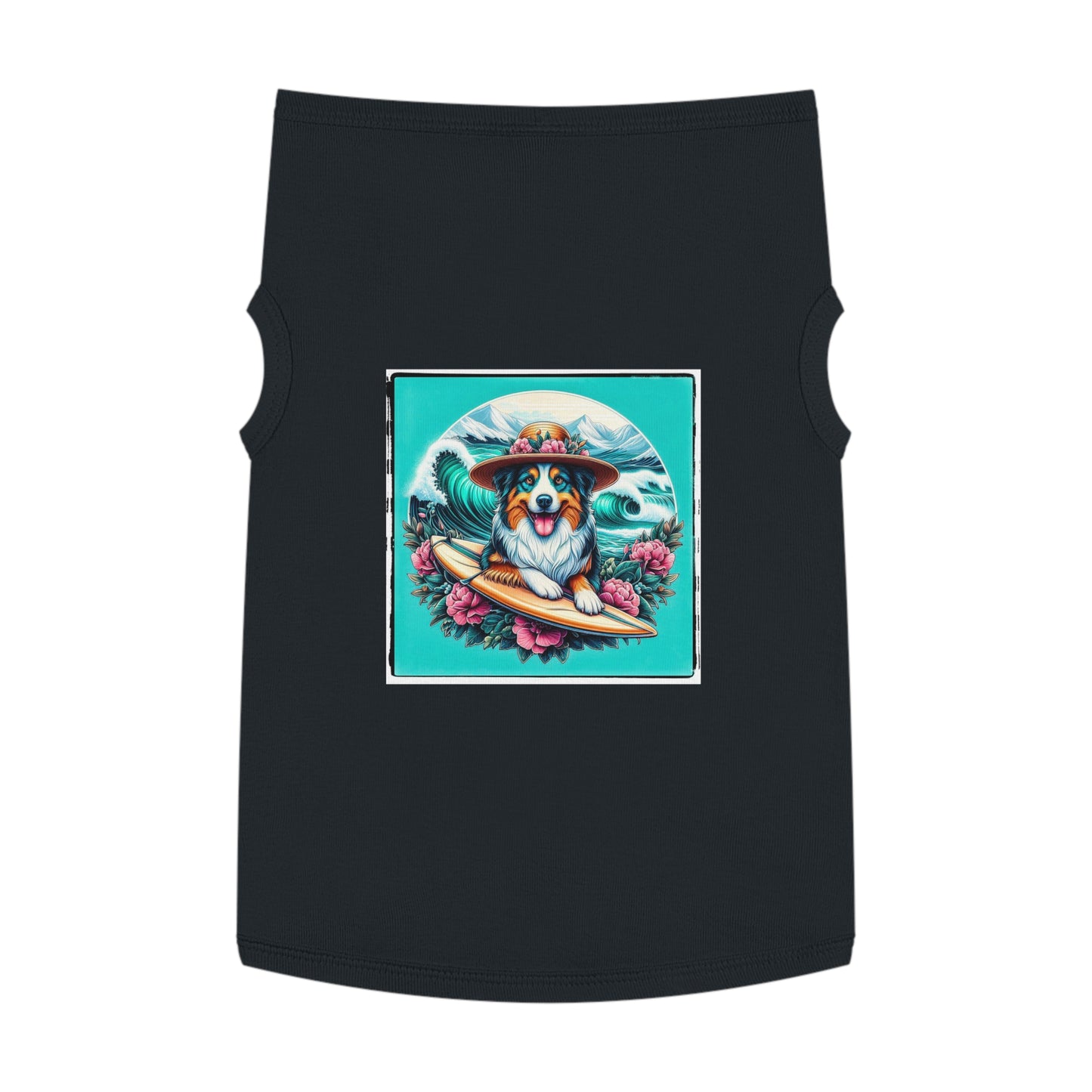 Pet Tank Top Australian Shepherd Pets Printify XL Black