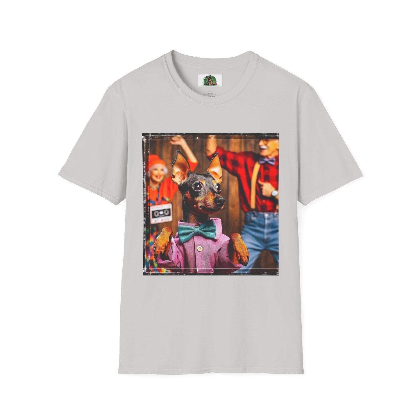 Min Pin T-Shirt party fun T-Shirt Printify S Ice Grey