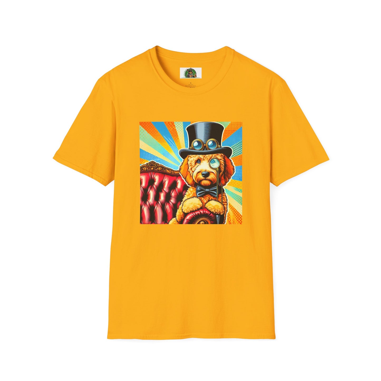 Golden Doodle steam punk cutie r shirt T-Shirt Printify S Gold