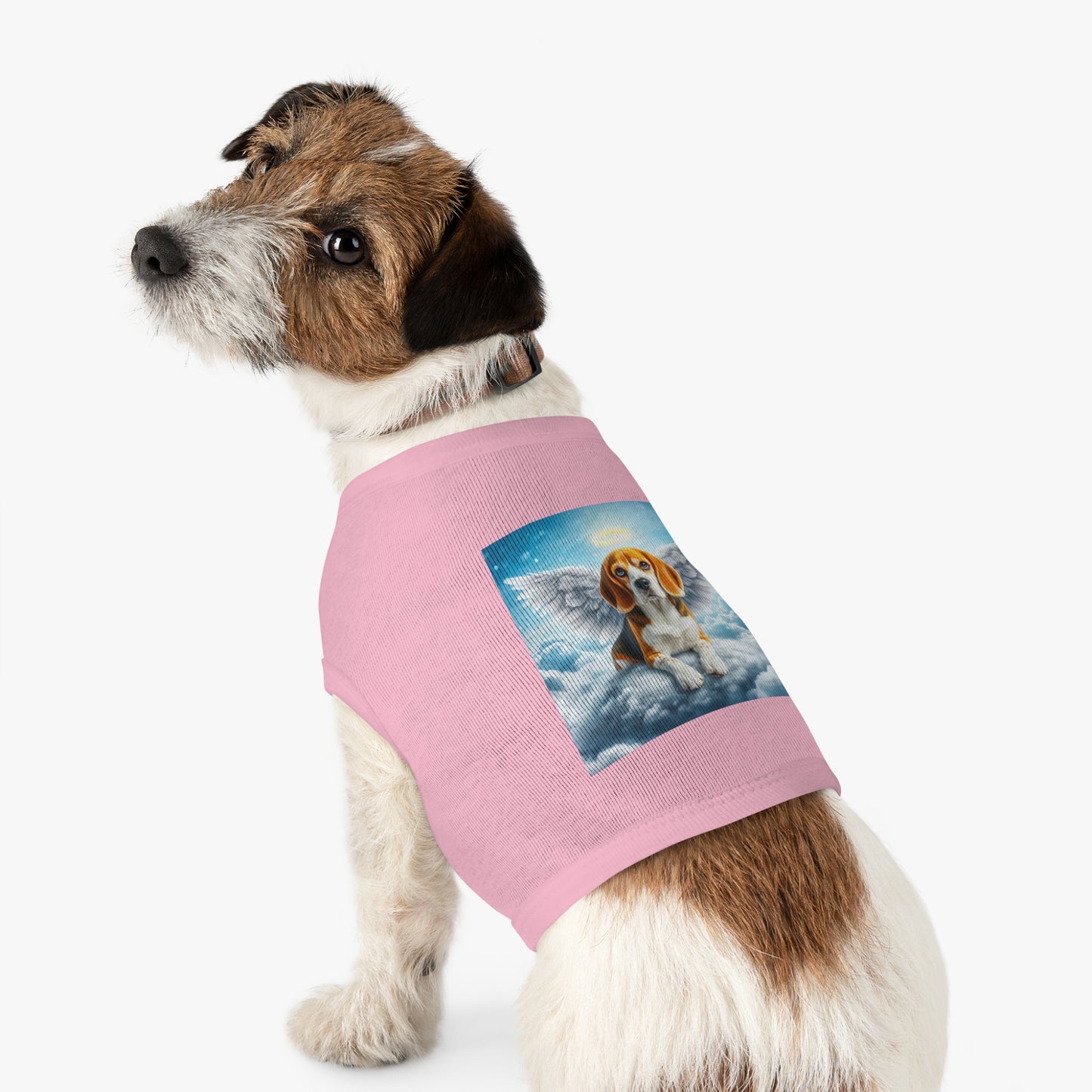 Pet Tank Top Beagle Angel In Cloud Pets Printify