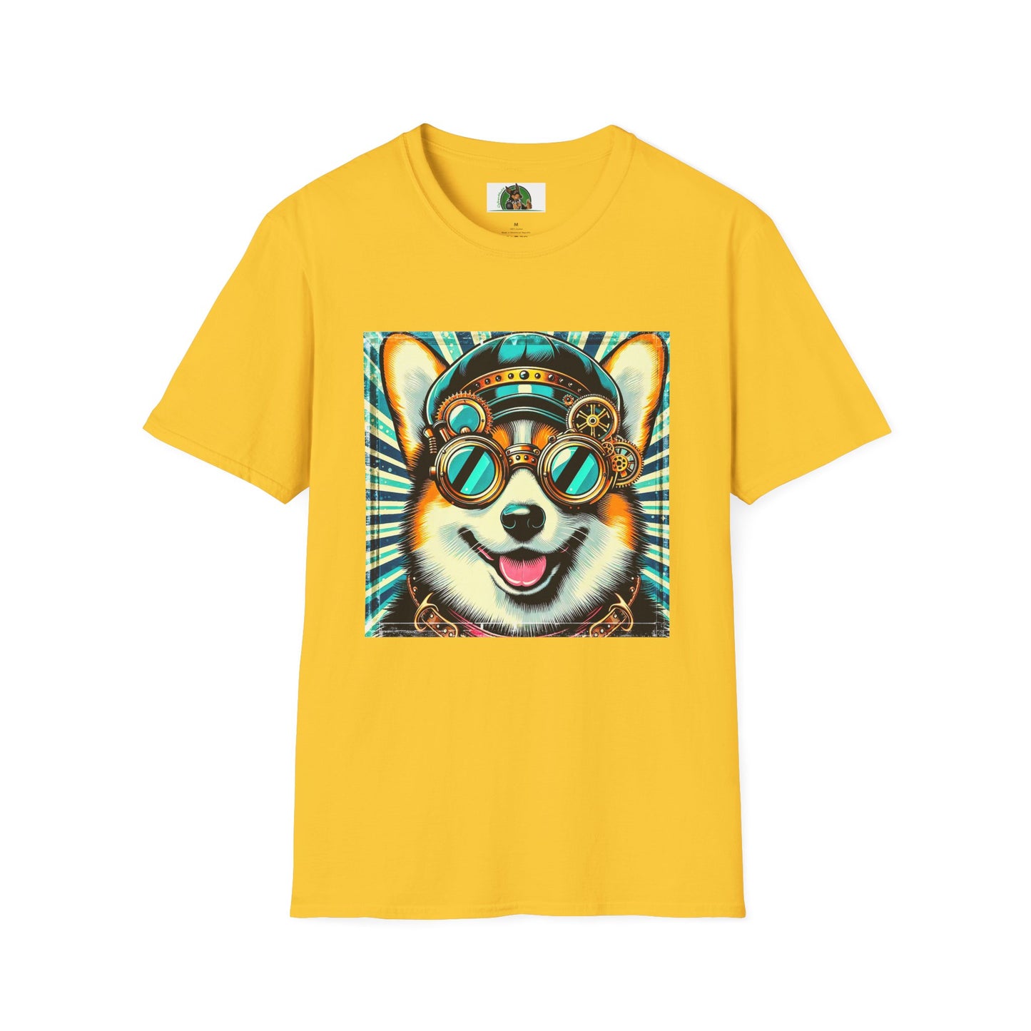 Pembroke Welsh Corgi fun googles shirt T-Shirt Printify S Daisy