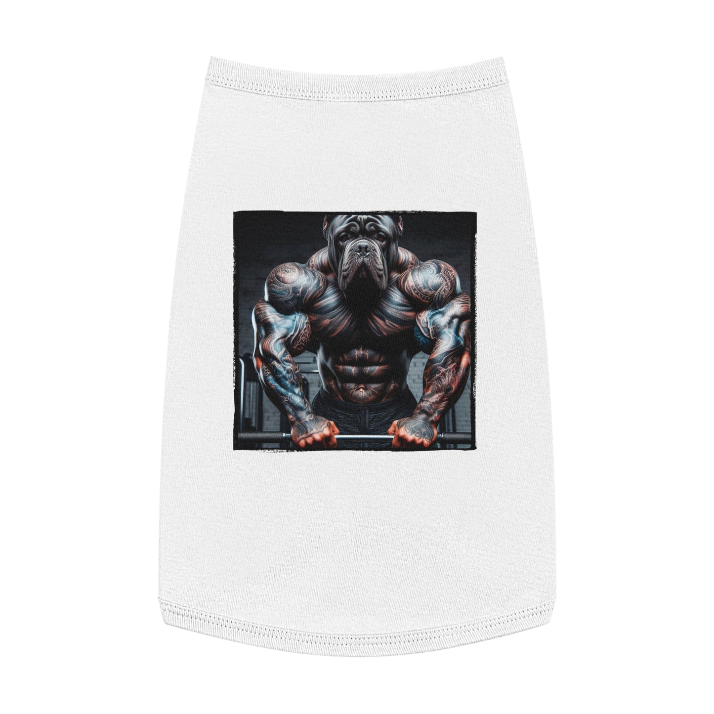 Pet Tank Top Cane Corso Super Buffed Pets Printify L White