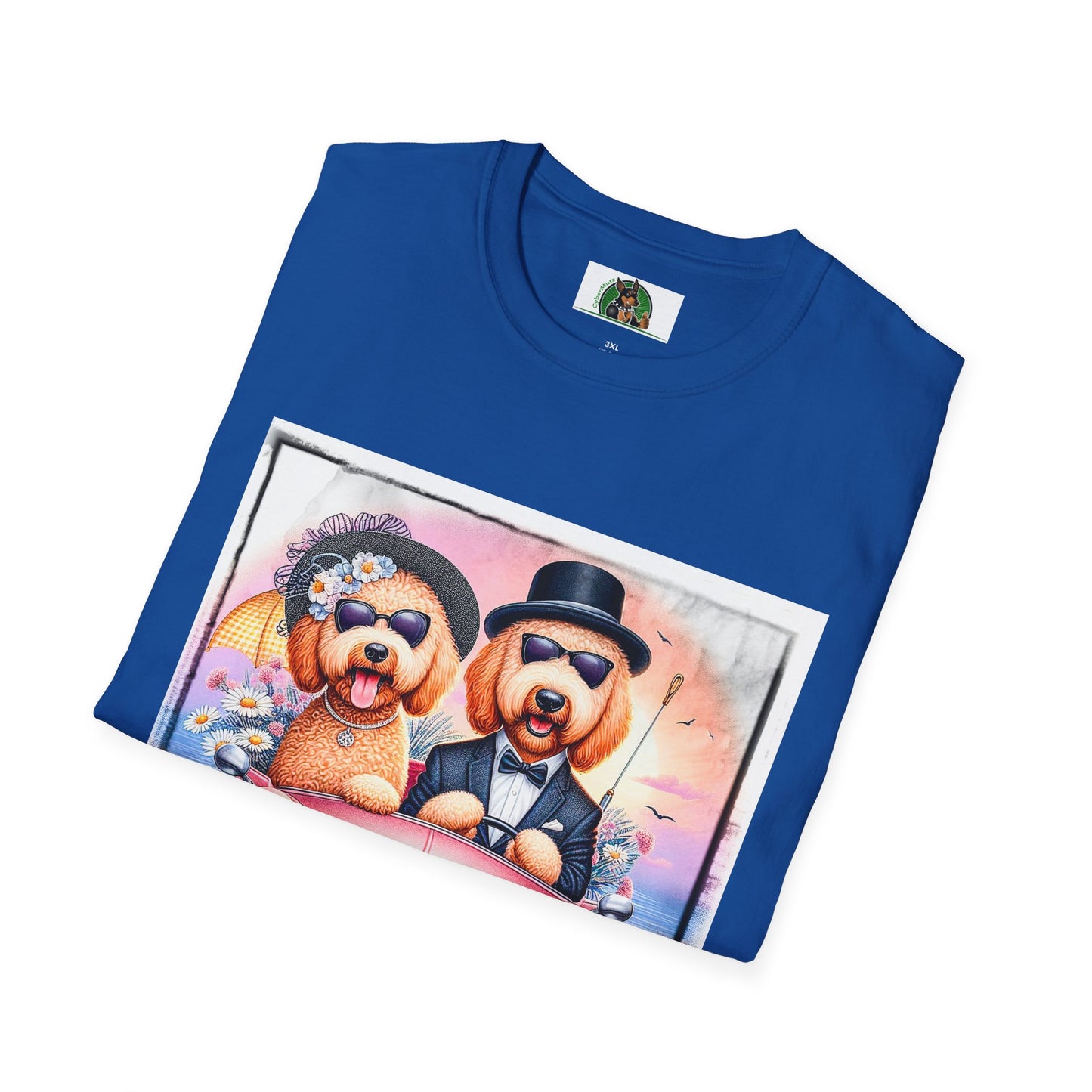 Wacky Golden Doodle wedding day shirt T-Shirt Printify