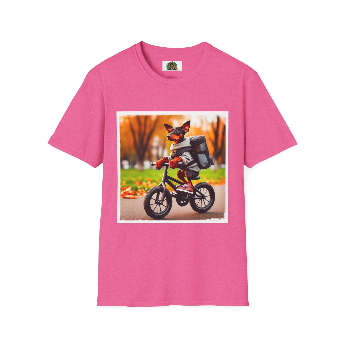 Min Pin T-Shirt park day T-Shirt Printify S Heather Heliconia