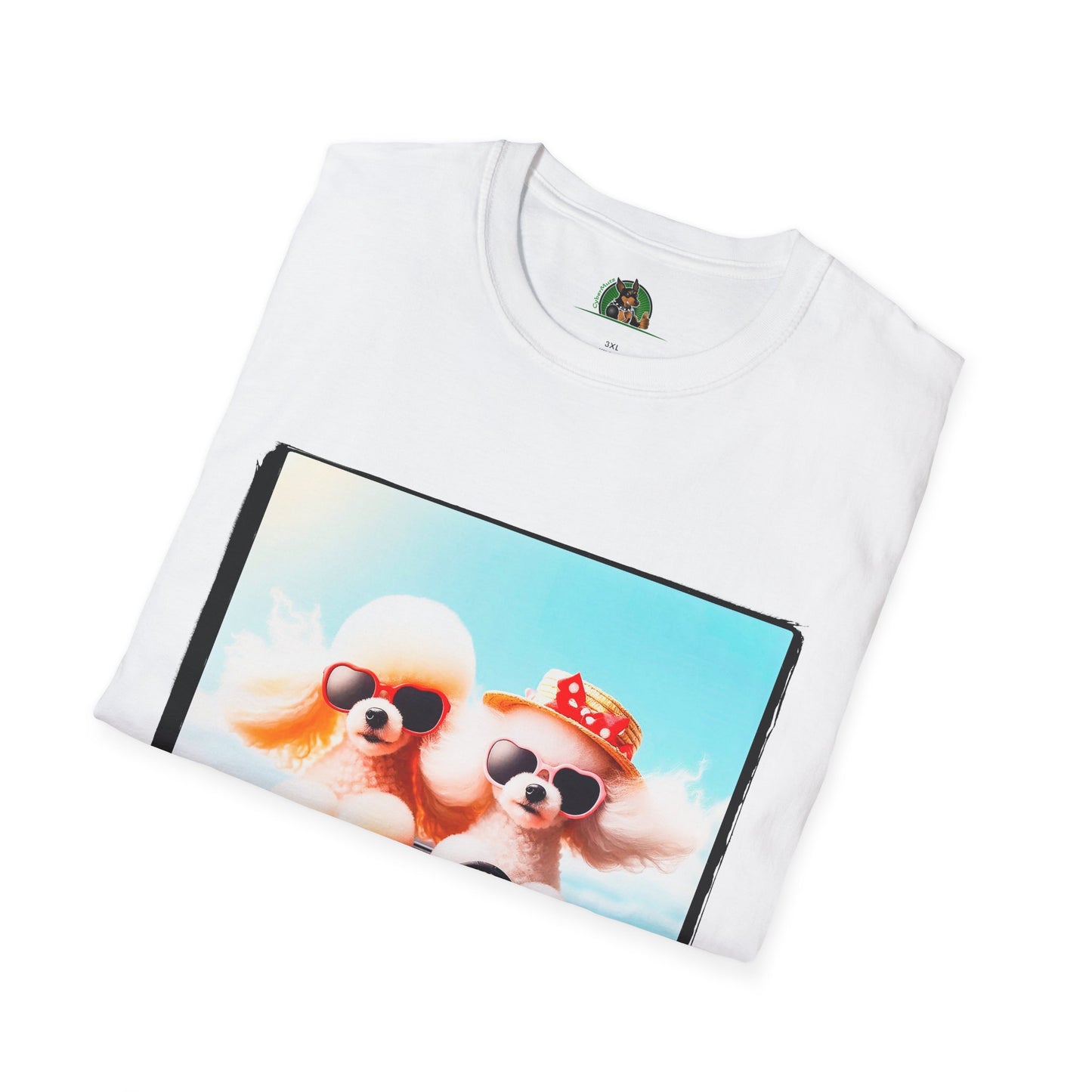 Wacky Poodle driving fun shirt T-Shirt Printify