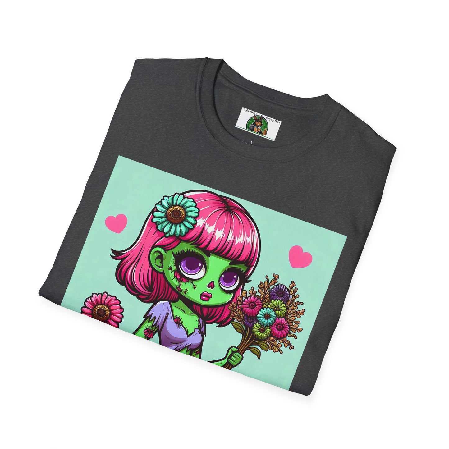 Wacky Zombie Girl T-Shirt Printify
