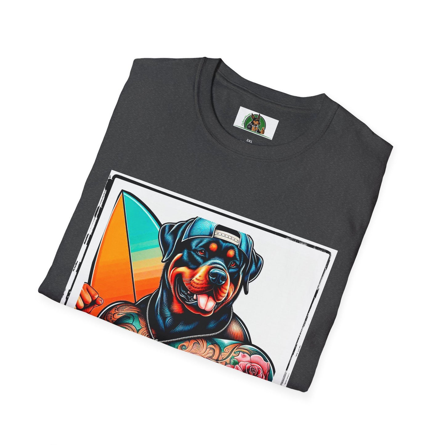 Rottweiler beach hotter shirt T-Shirt Printify