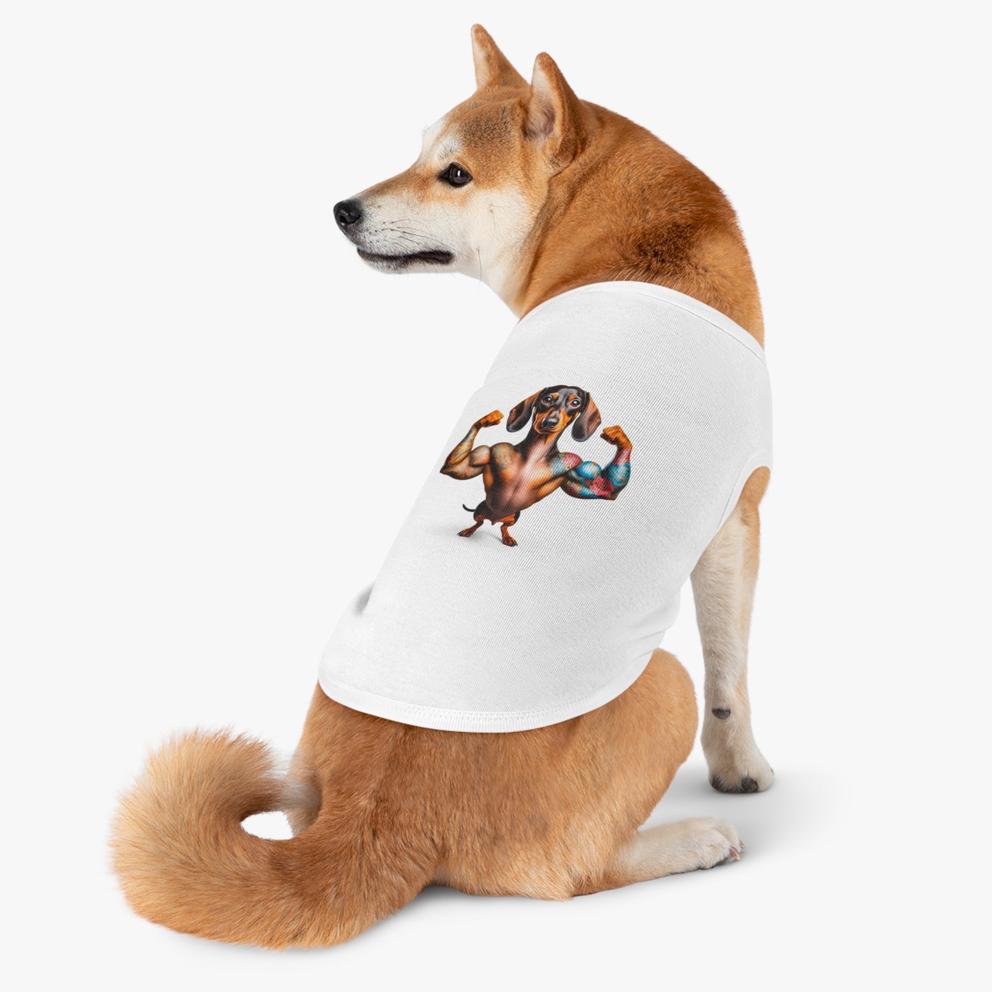 Pet Tank Top Dachshund muscle man t shirt