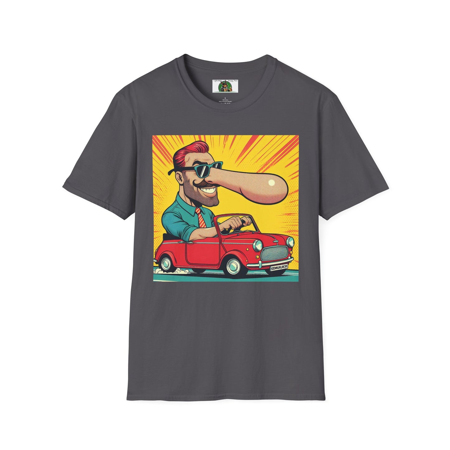 Nasal Wacky Dude T-Shirt Printify Charcoal S