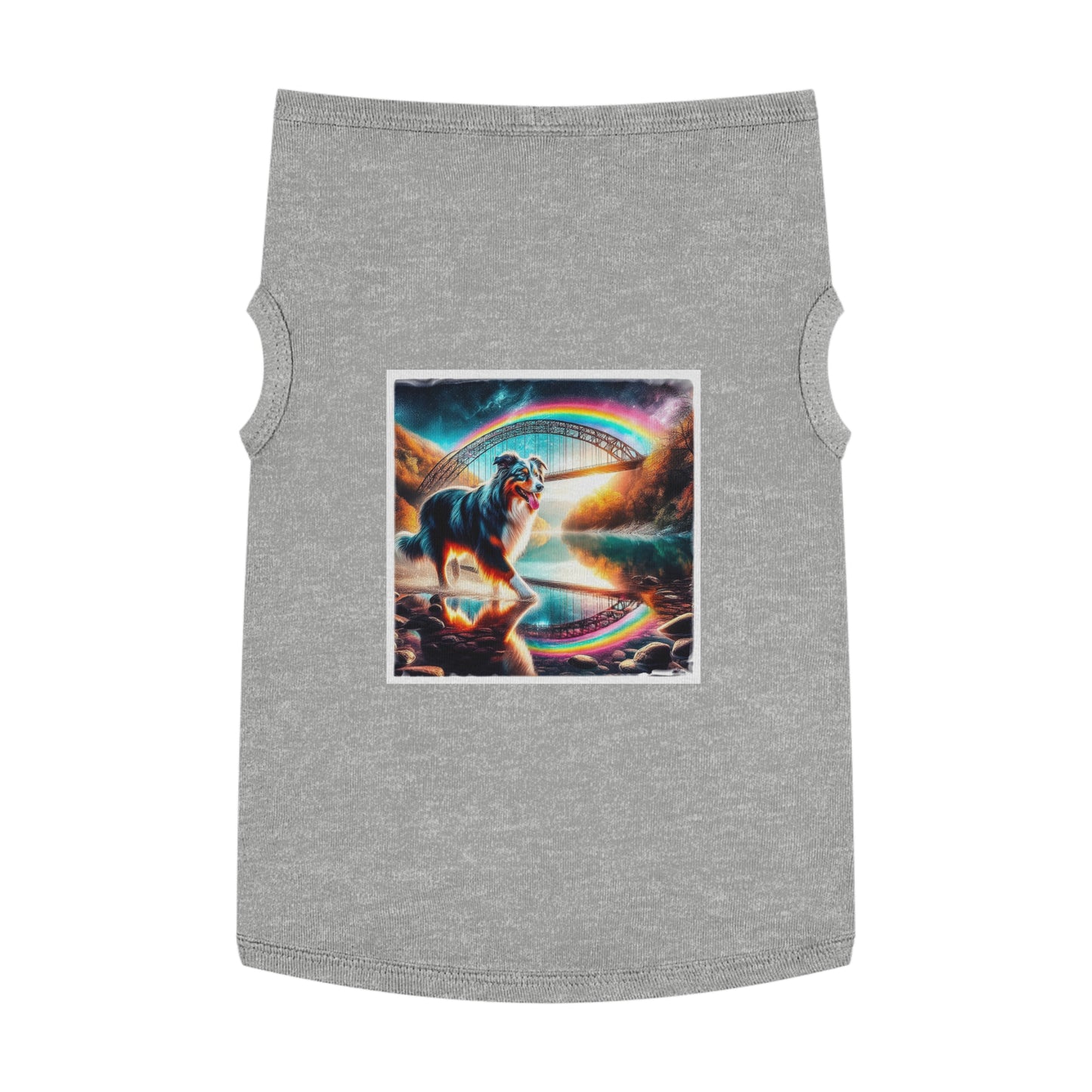 Pet Tank Top Australian Shepherd Pets Printify XL Heather