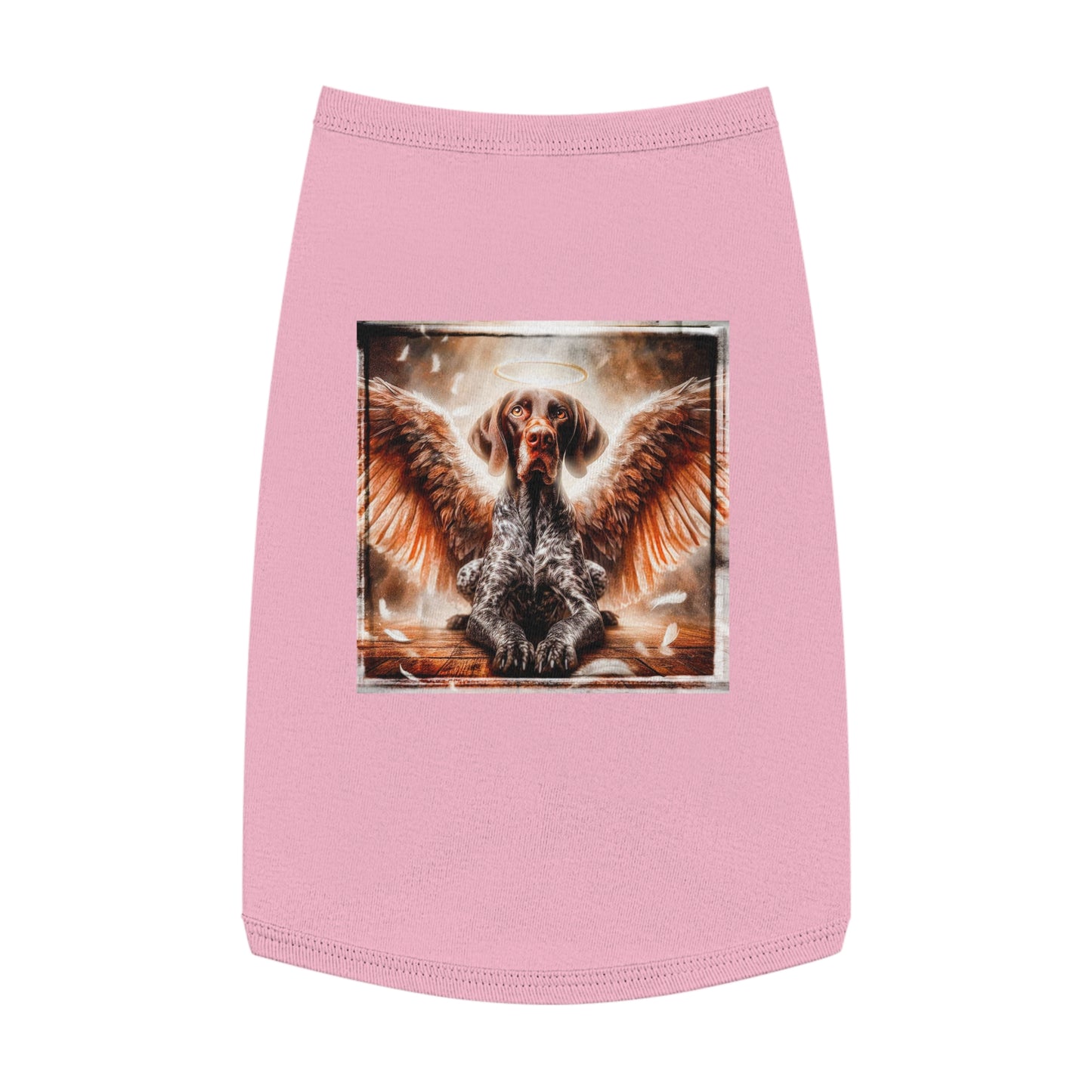 Pet Tank Top German Shorthaired Pointer angel t shirt Pets Printify L Pink