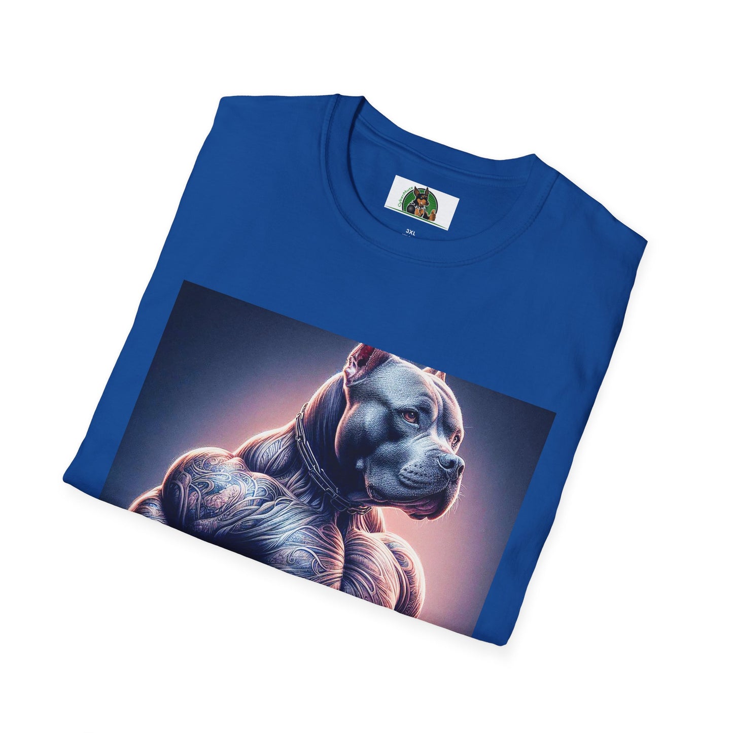 Pit Bull muscles man T-Shirt Printify
