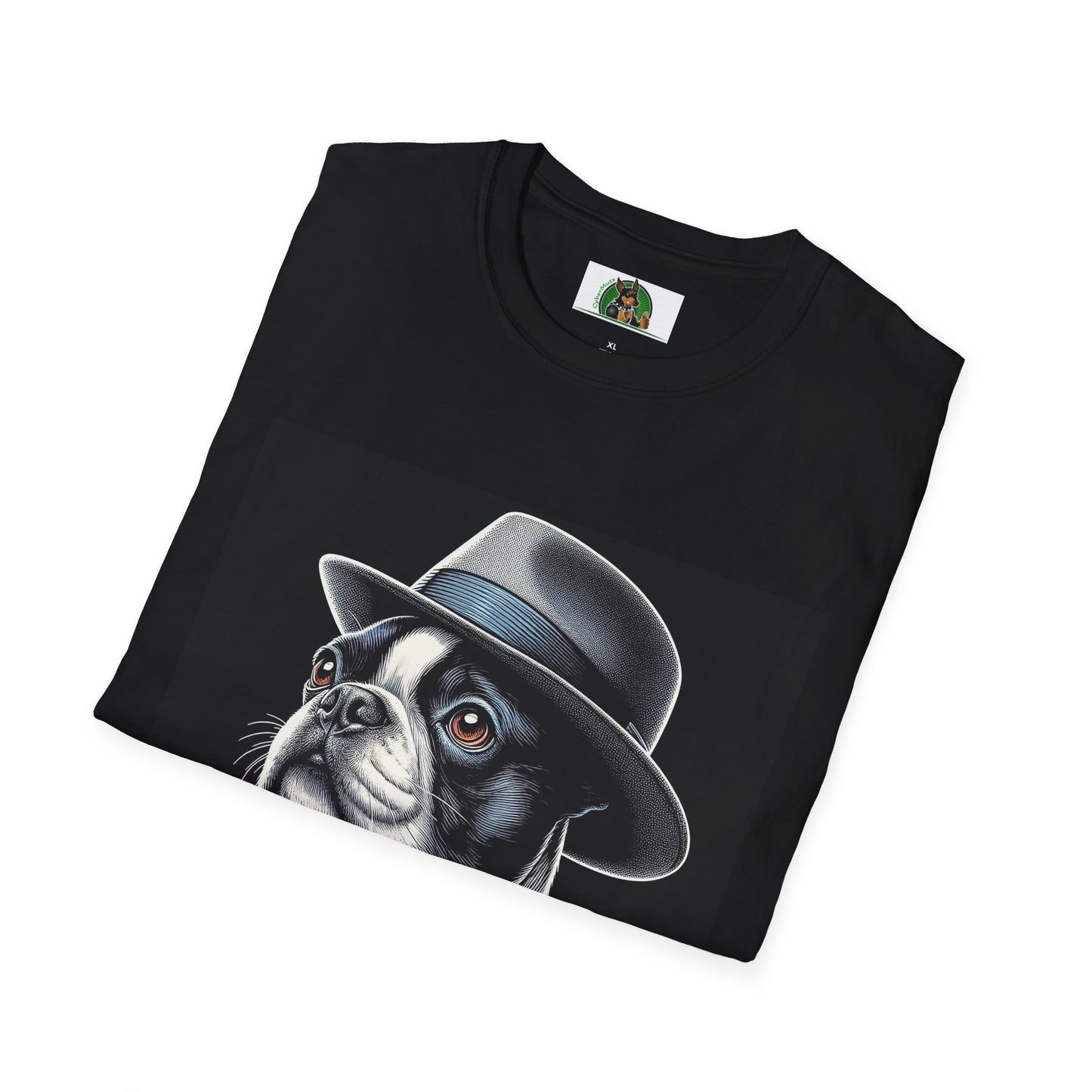 Boston Terrier Classy Dog In Suit Shirt T-Shirt Printify
