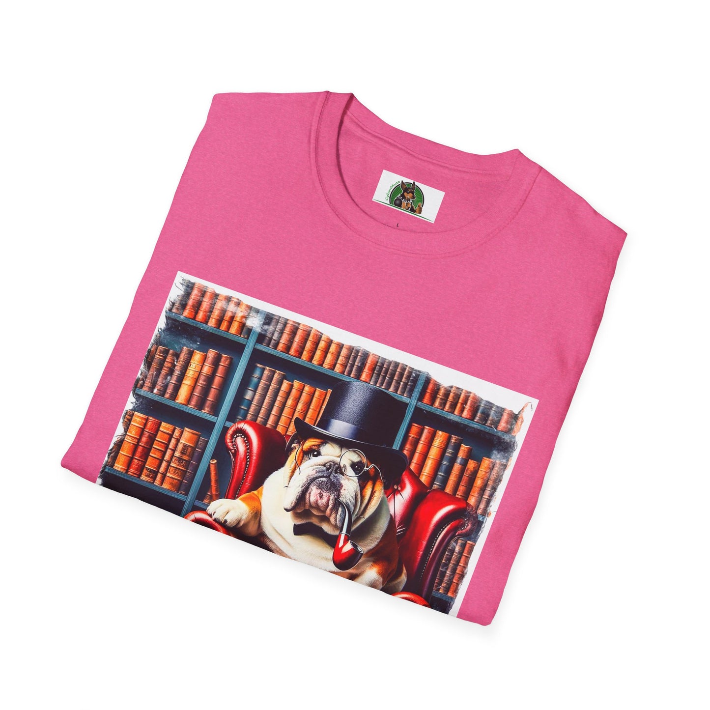 Bulldog pipe smoking t shirt