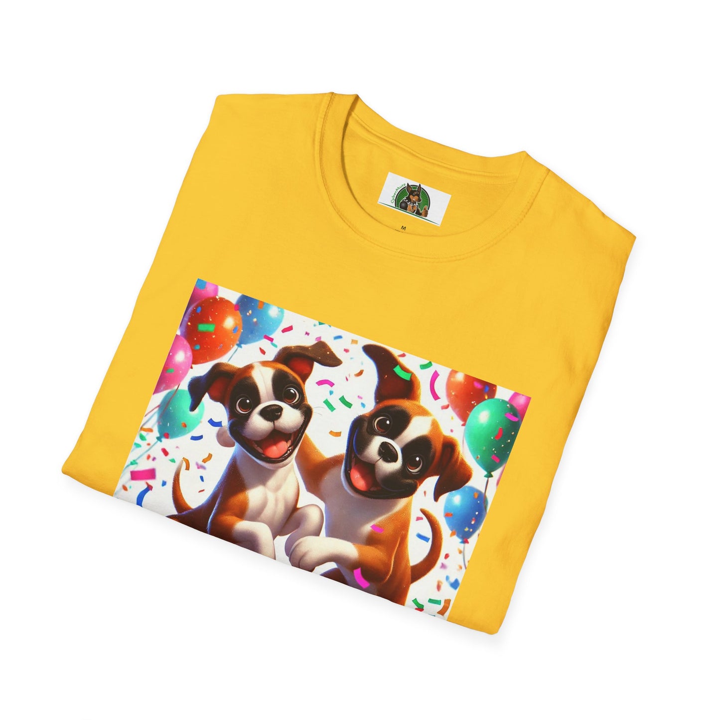 Boxer Dancing Dog T-Shirt - Fun and Playful Unisex Tee