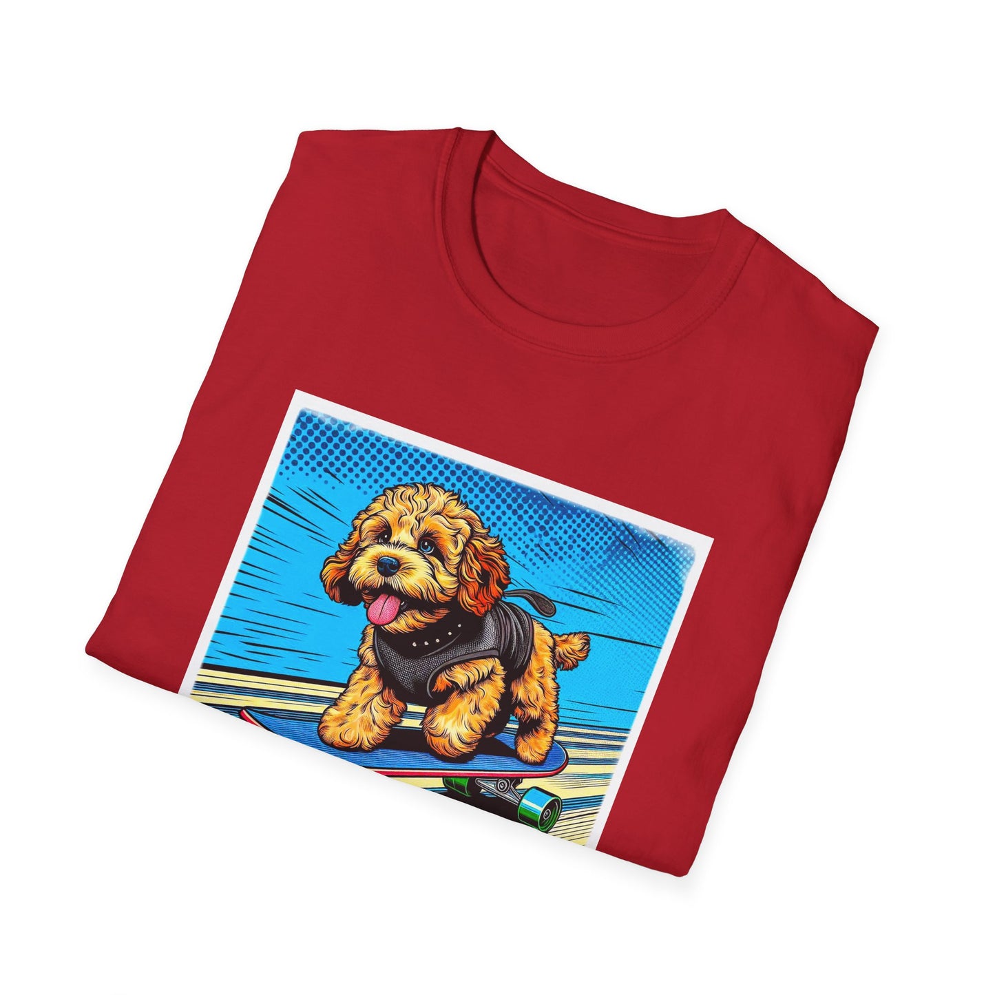 CockerPoo flying high t shirt