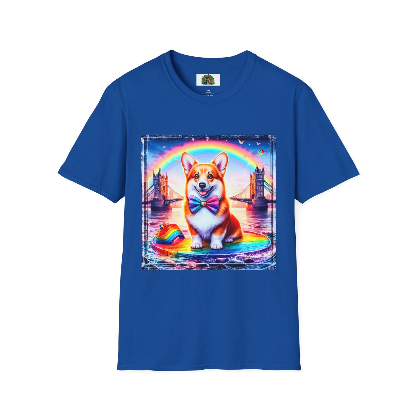 Pembroke Welsh Corgi colorful rainbow T-Shirt Printify XS Royal