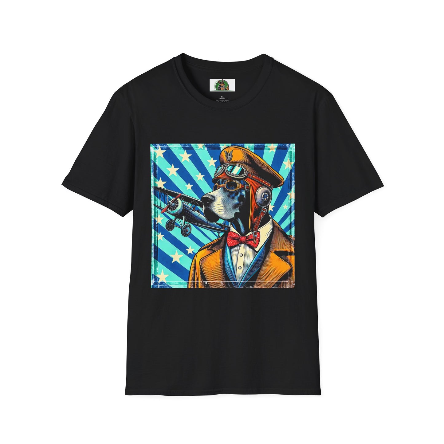 Great Dane American dream shirt T-Shirt Printify XS Black