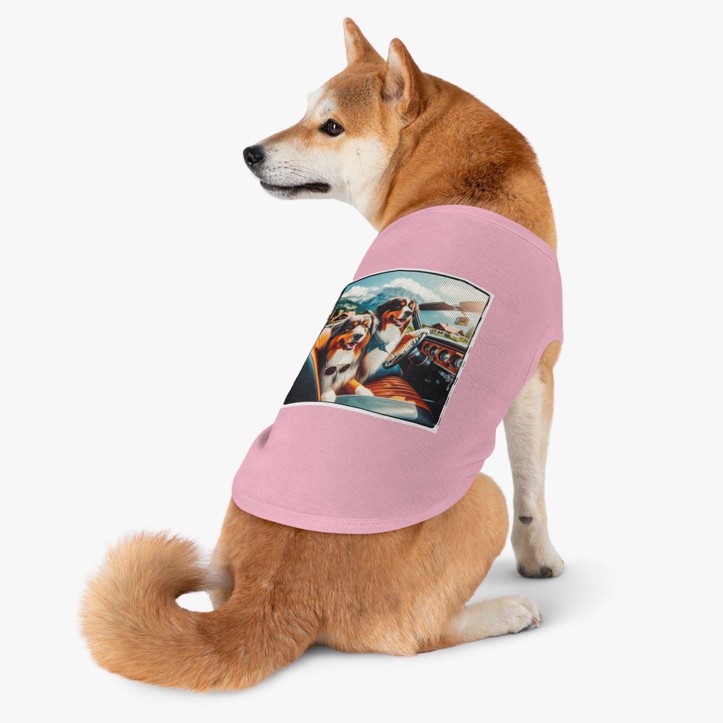 Pet Tank Top Wacky Australian Shepherd Pets Printify