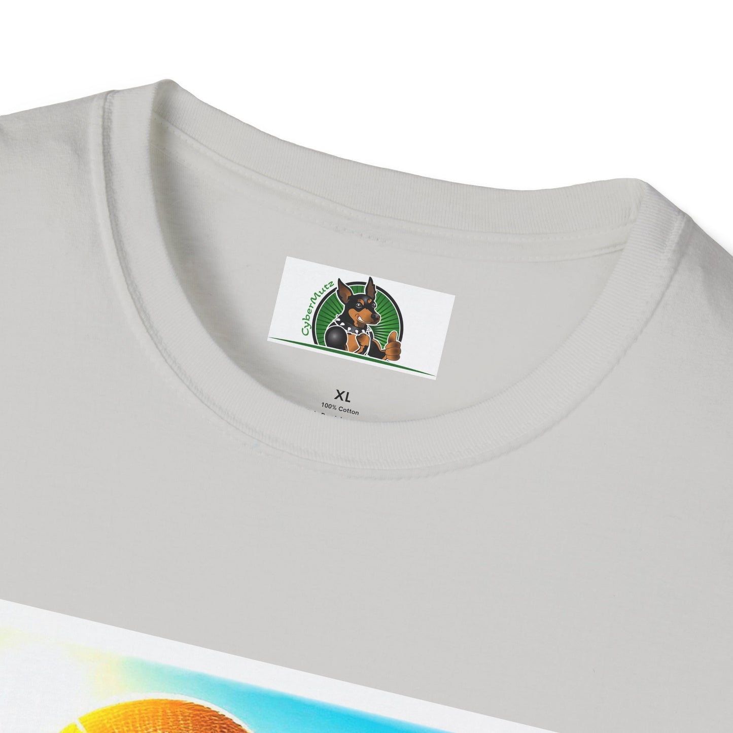 Beagle Girl Dog Wearing Sun Hat At Beach T-Shirt Printify