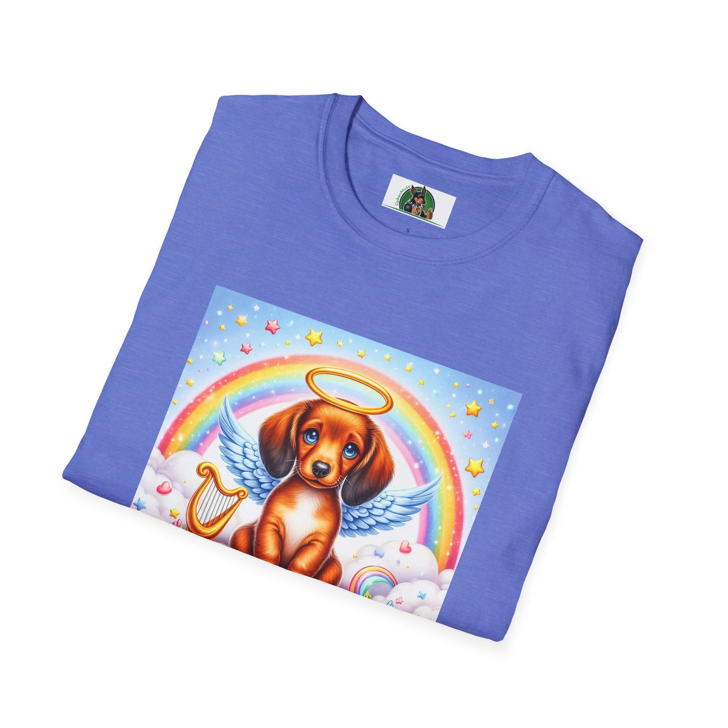 Dachshund glowing angel t shirt