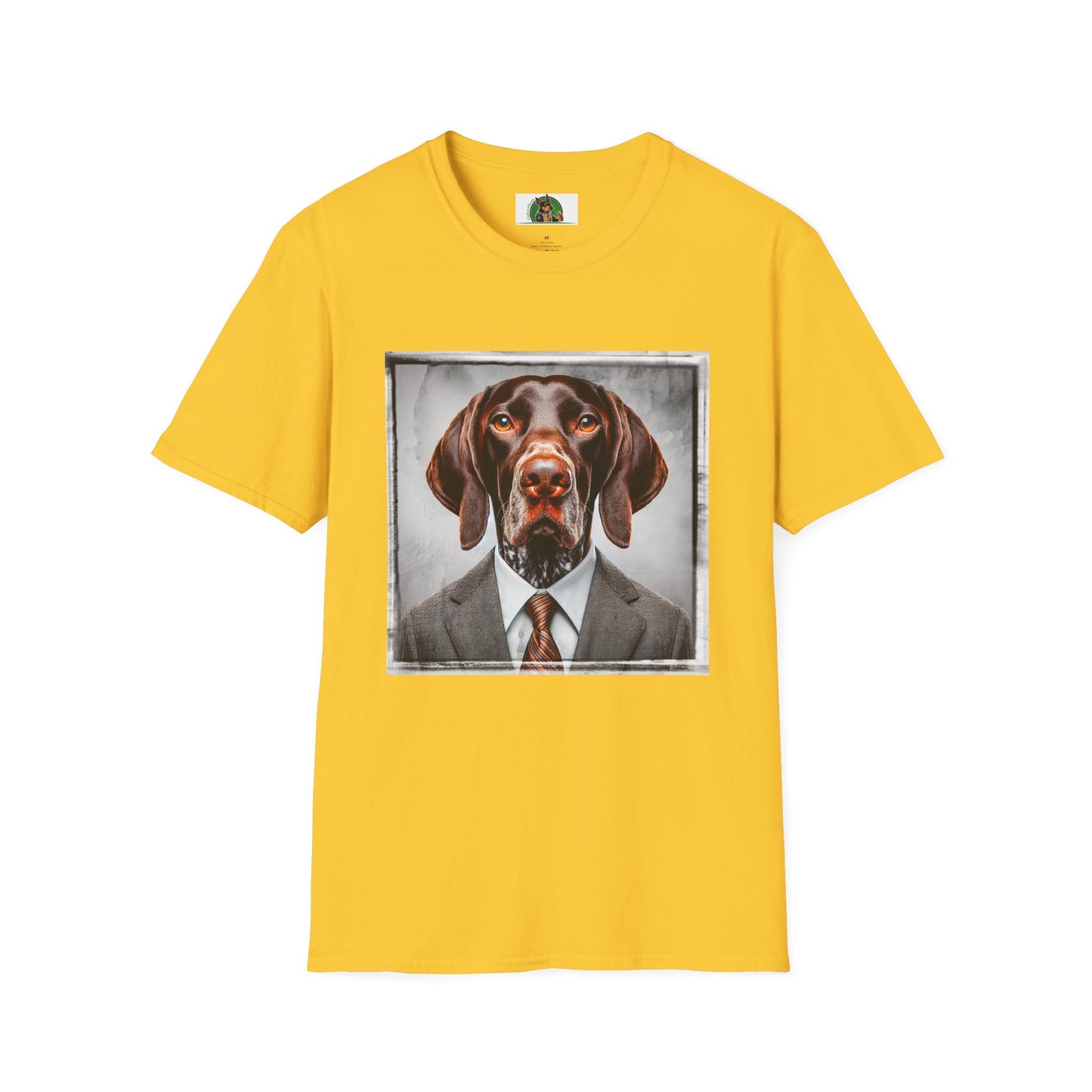 German Shorthaired Pointer business man t shirt T-Shirt Printify S Daisy
