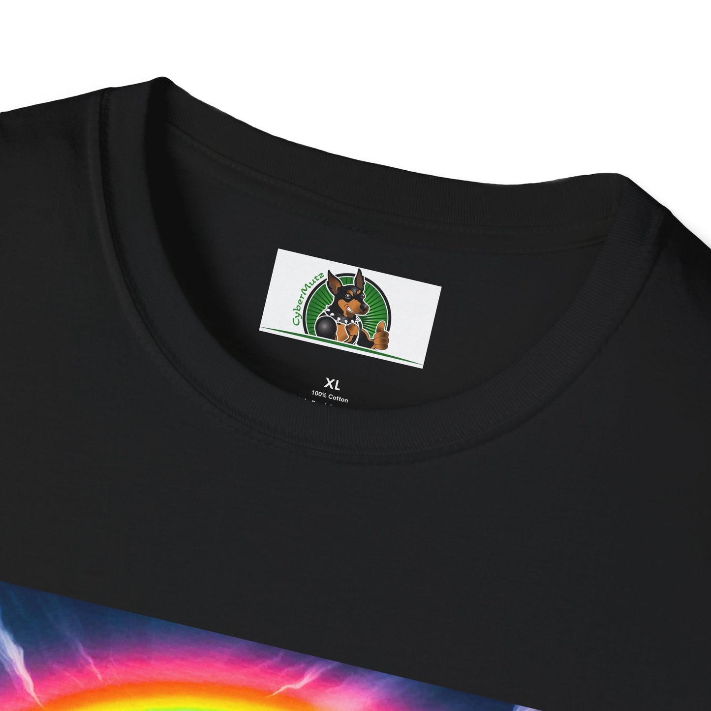 Pit Bull colorful bridge shirt T-Shirt Printify