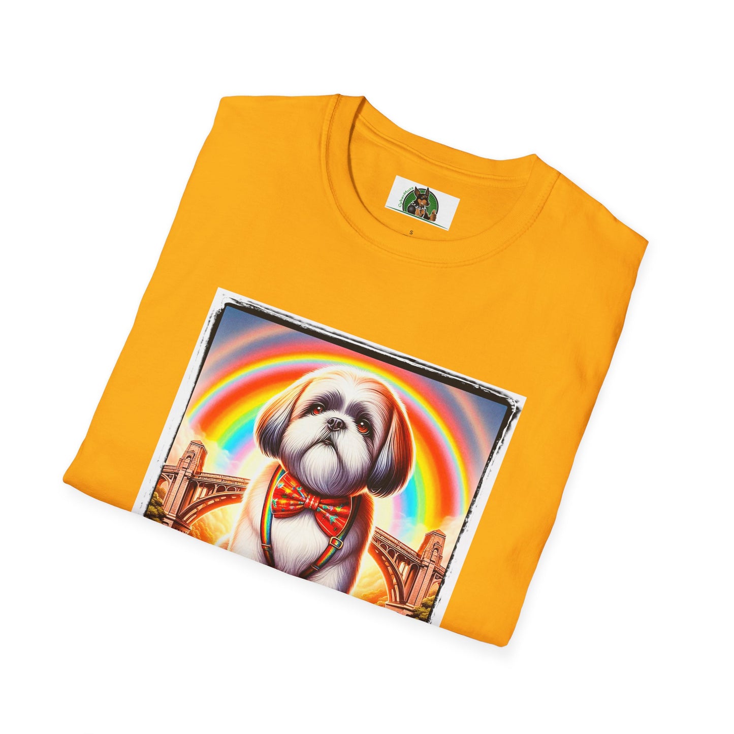 Shih Tzu rainbow shirt.