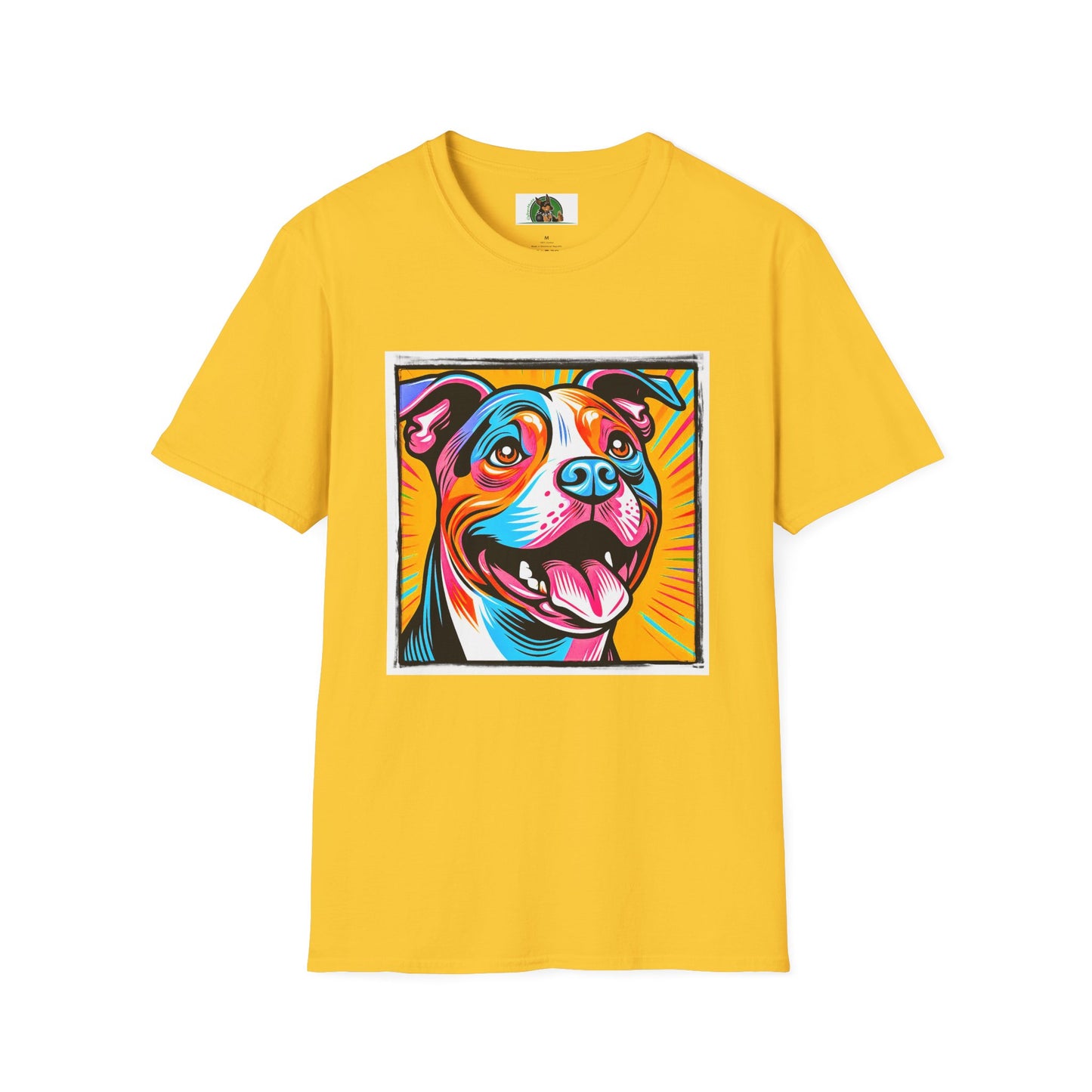 Pit Bull pretty colors shirt T-Shirt Printify S Daisy