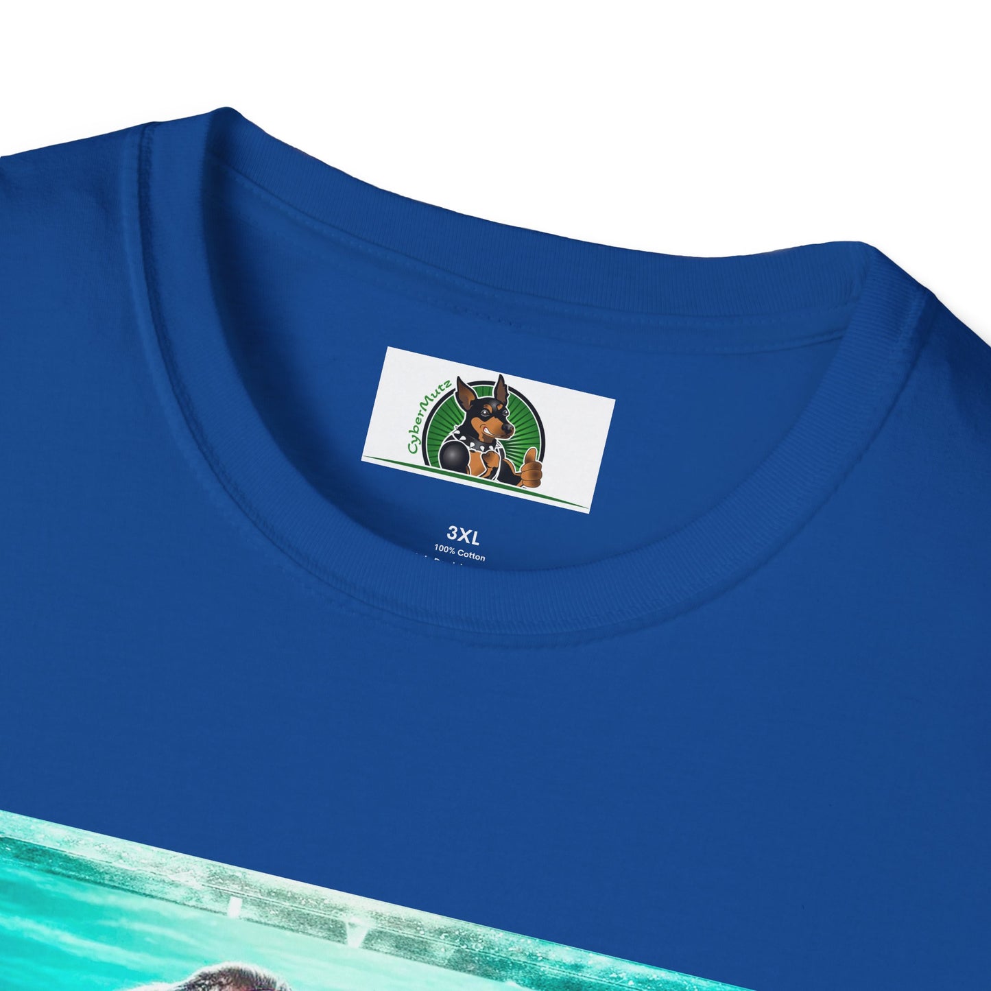 Miniature Schnauzer puppy surfing T-Shirt Printify