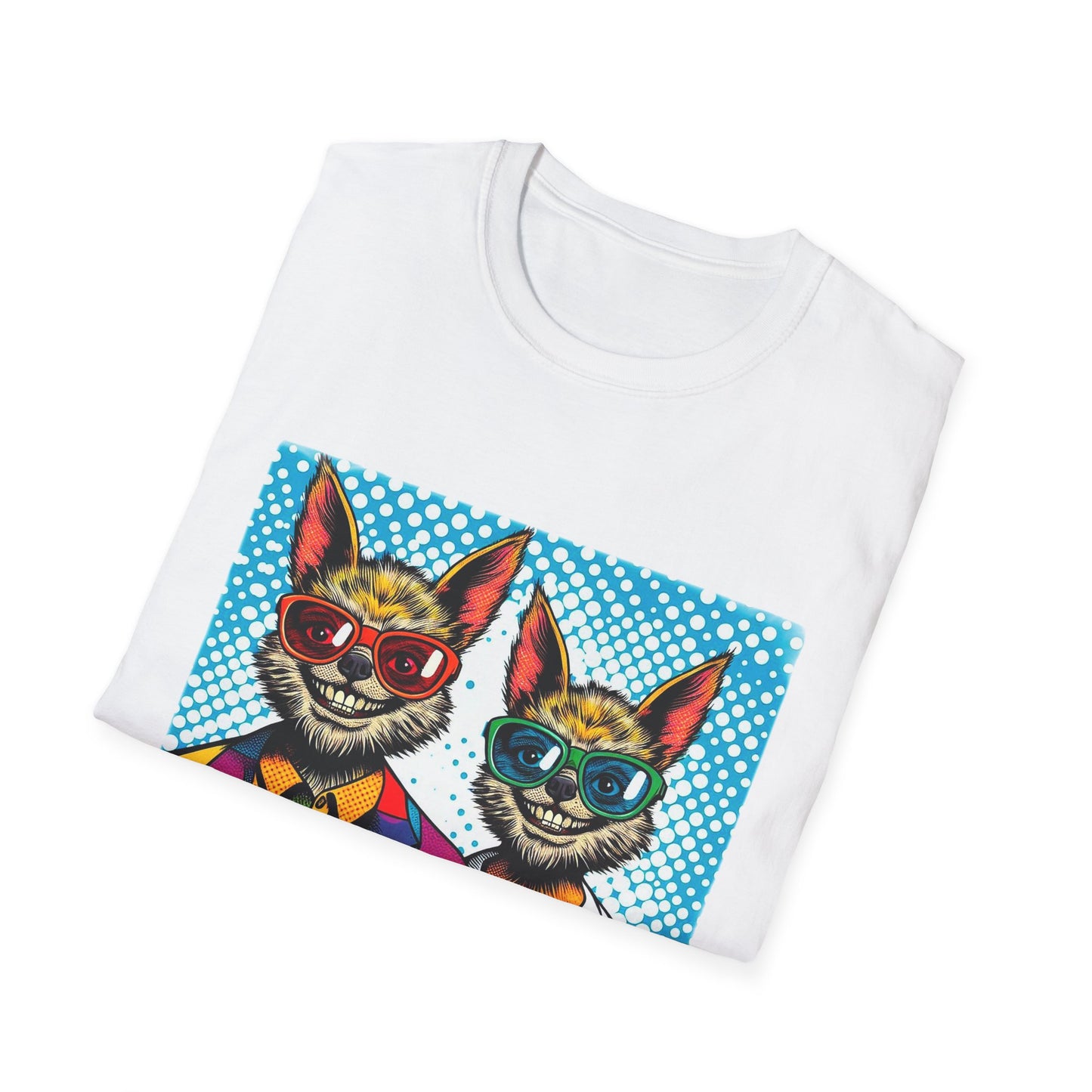 Chupacabra smiling couple t shirt T-Shirt Printify