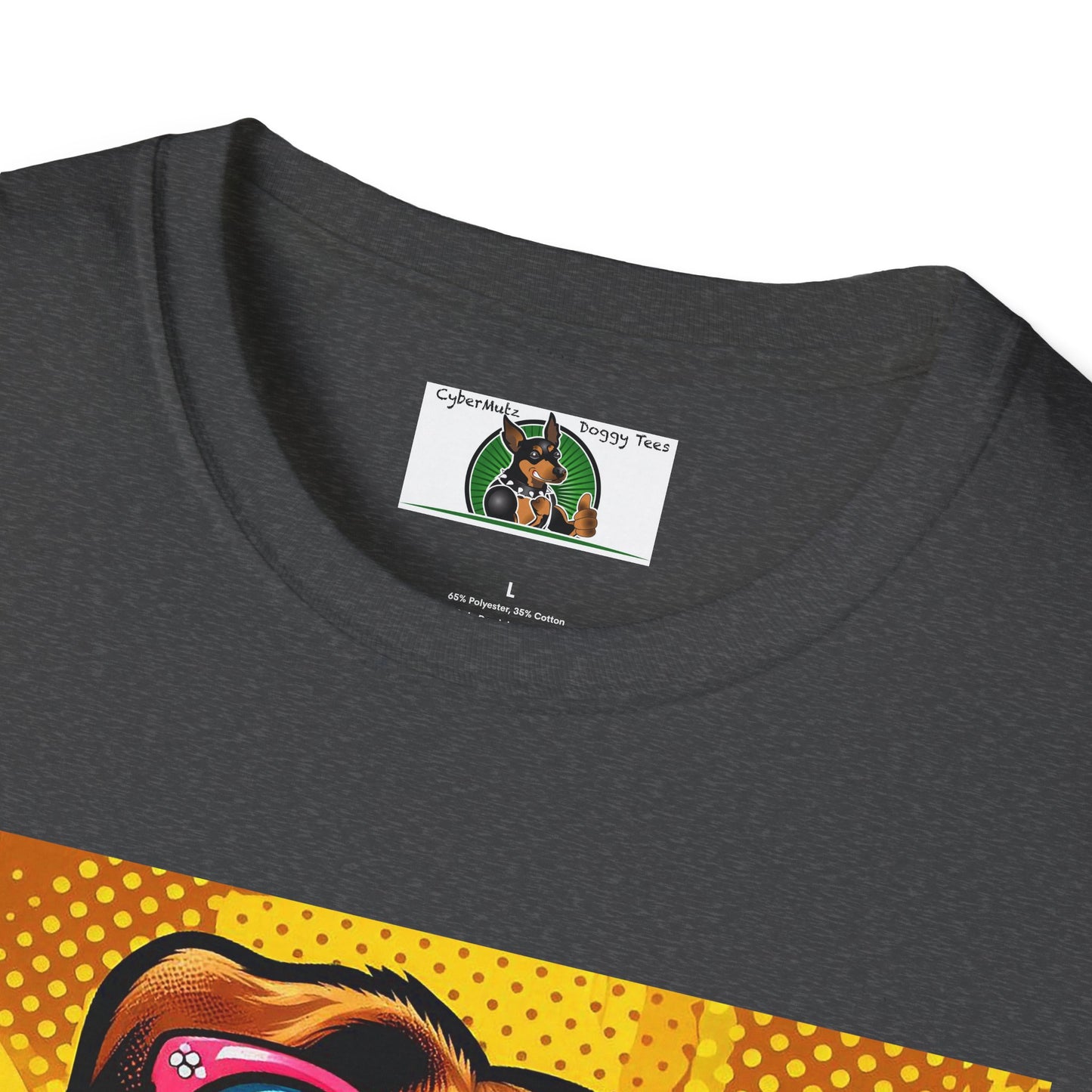 Wacky Surfer Dog T-Shirt Printify