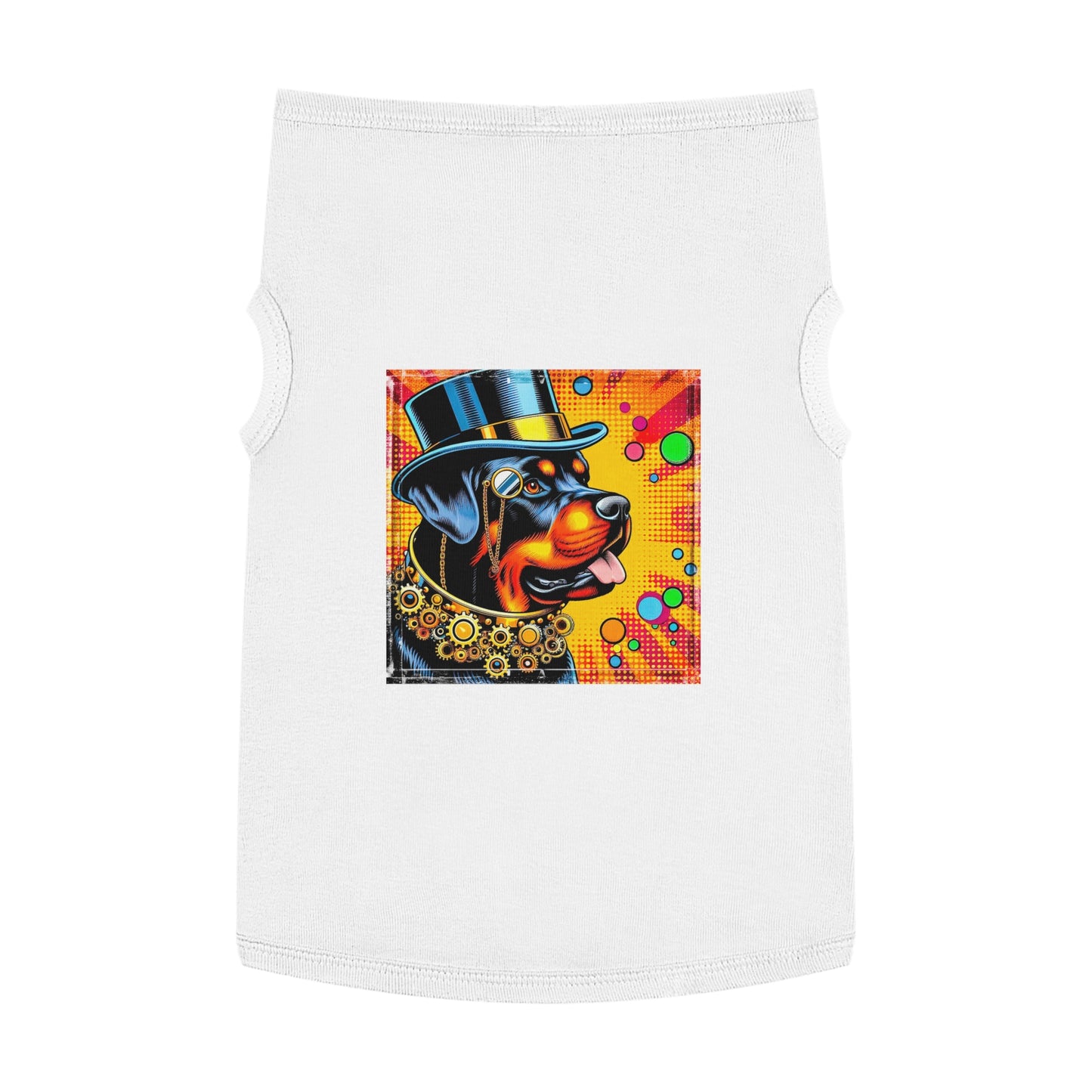 Rottie steam punk cutie Pets Printify XL White