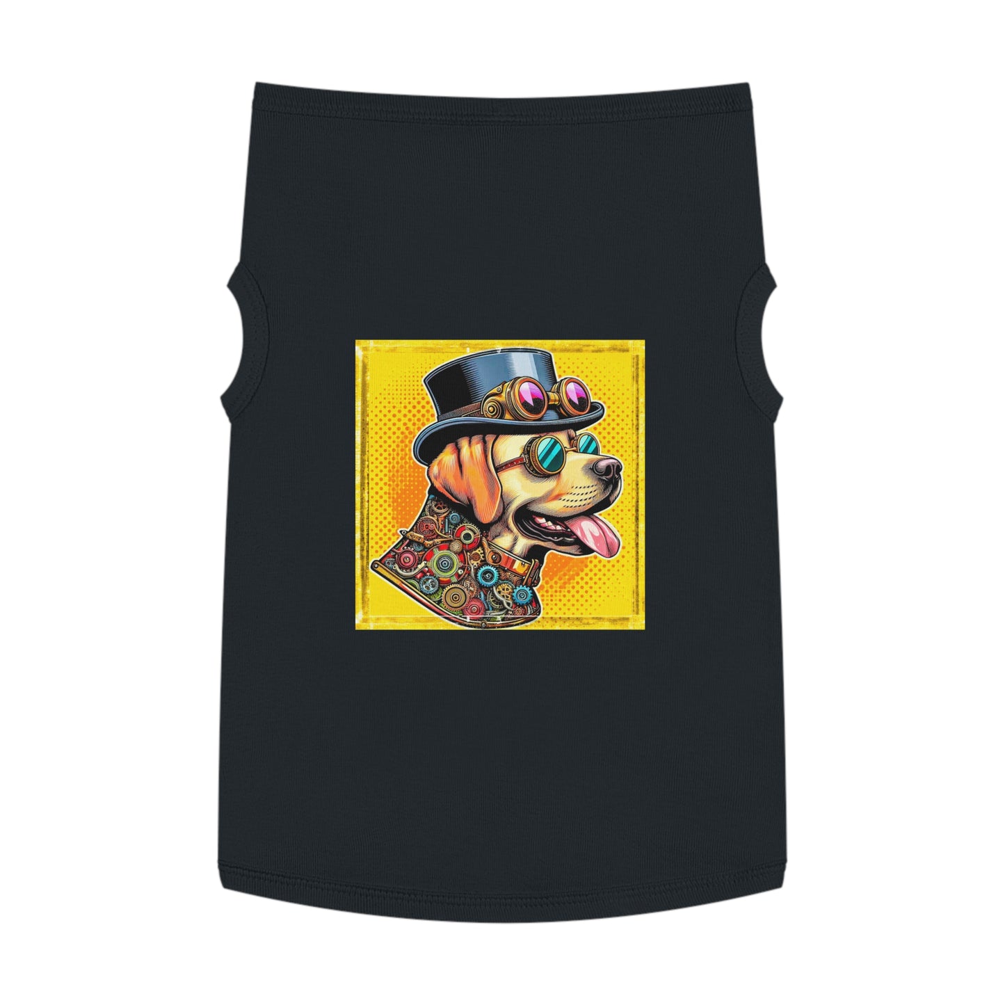Labrador Retriever steam punk cutie Pets Printify XL Black
