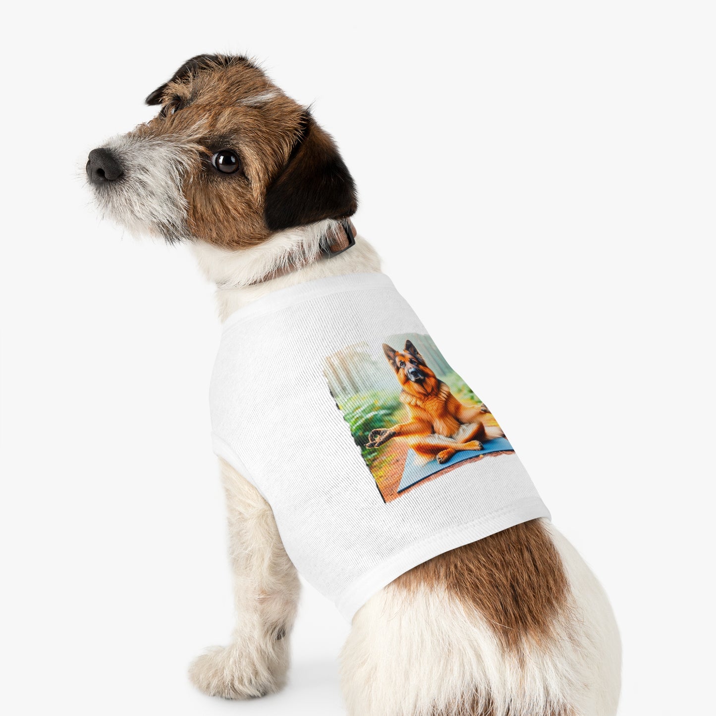 German Shepherd yoga shirt Pets Printify