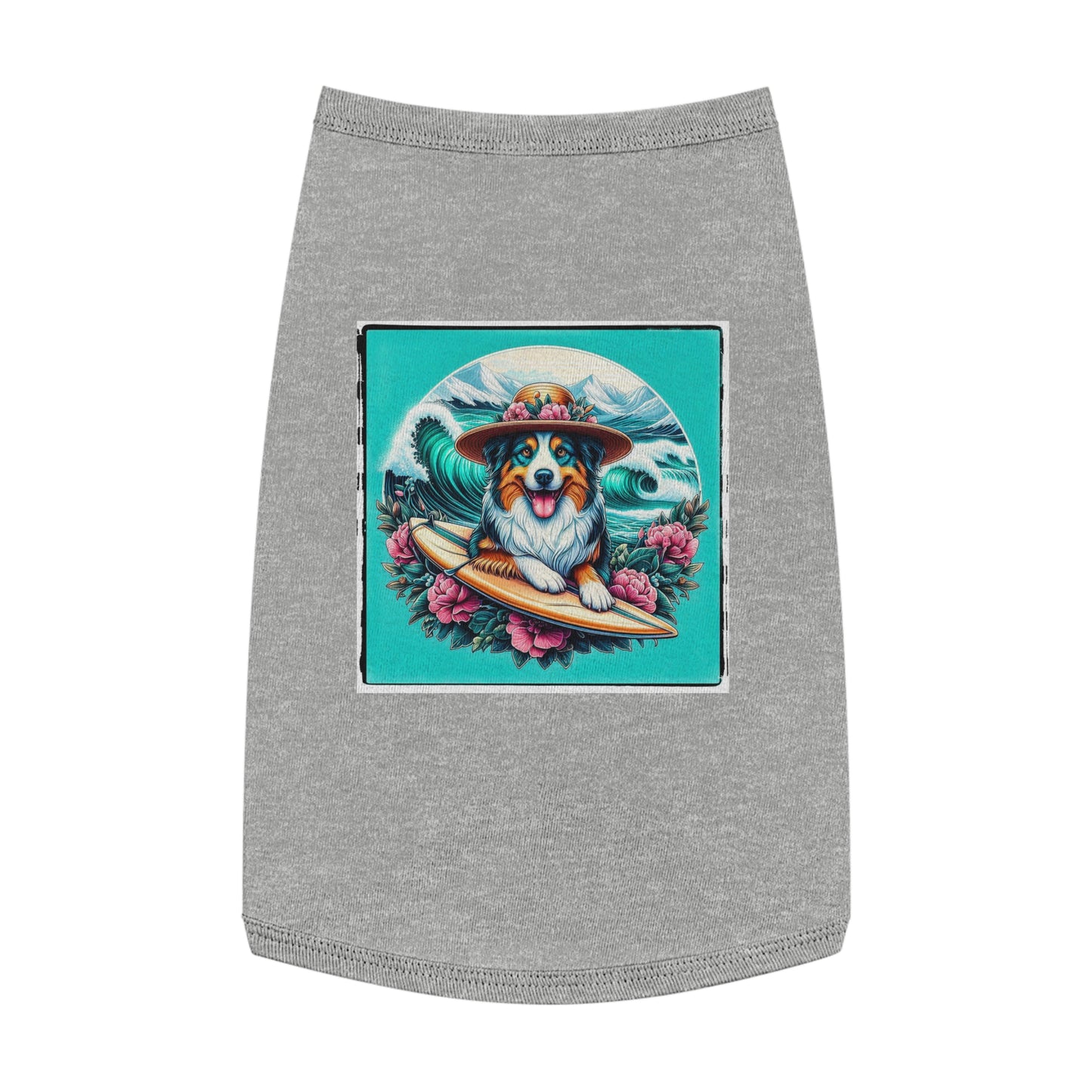 Pet Tank Top Australian Shepherd Pets Printify L Heather
