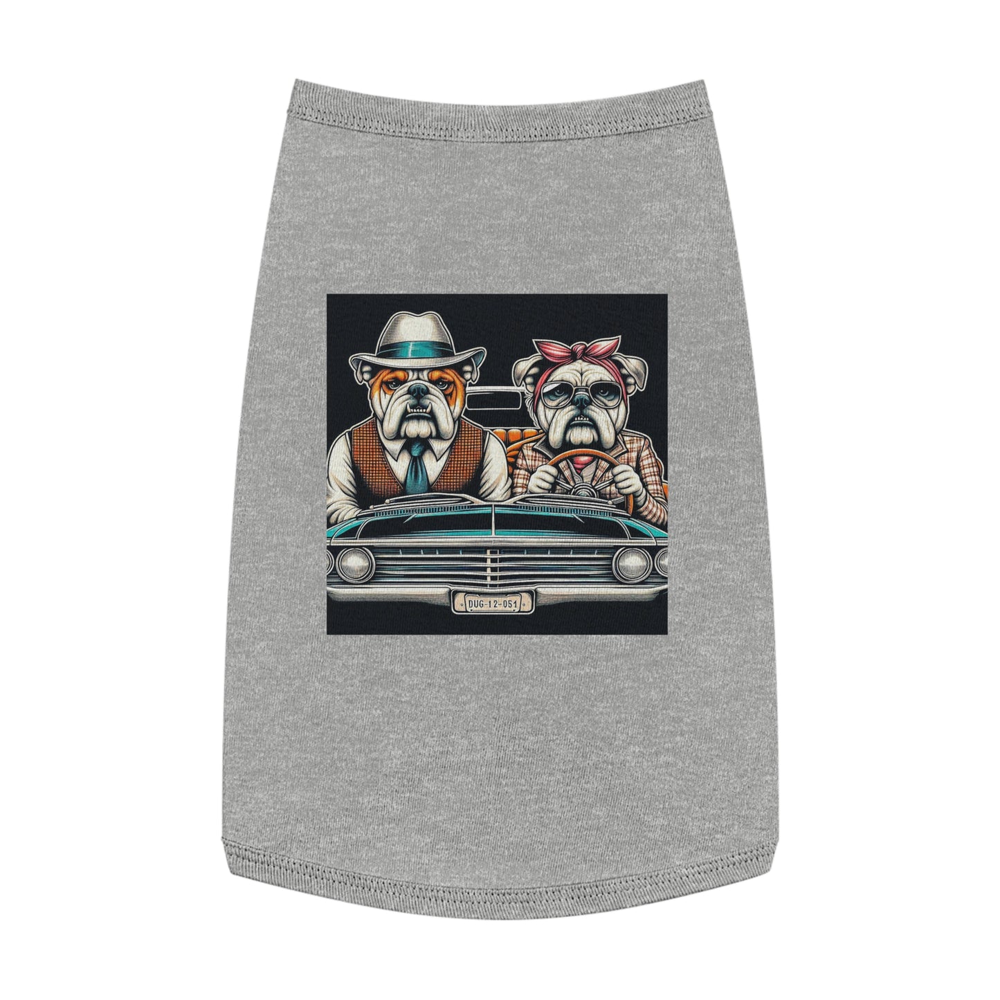 Wacky Pet Tank Top Bulldog old couple t shirt Pets Printify L Heather
