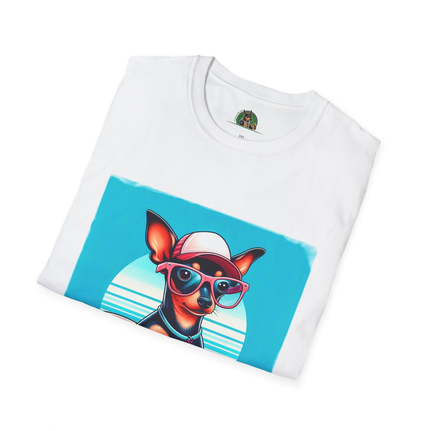 Min Pin T-Shirt small surfer T-Shirt Printify