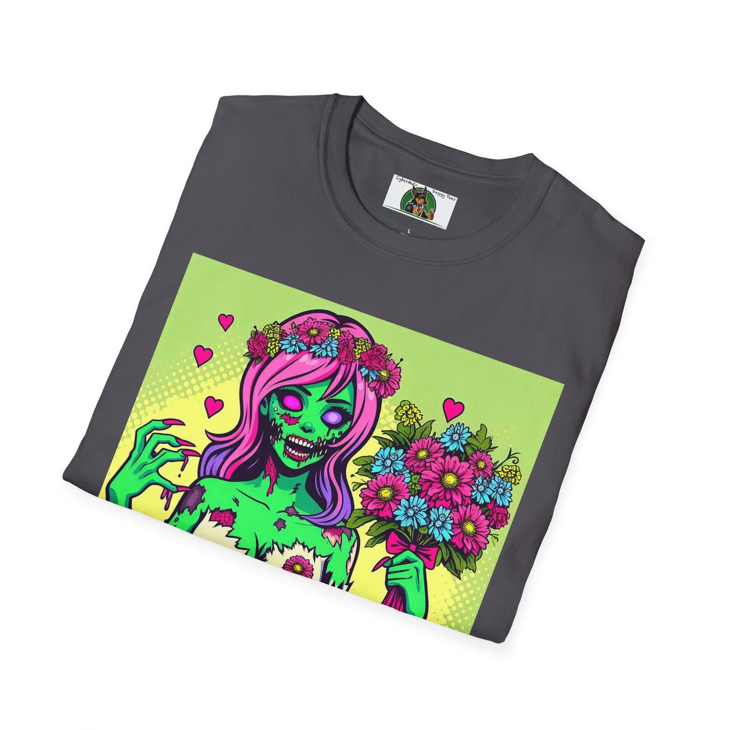 Wacky Zombie Girl T-Shirt Printify