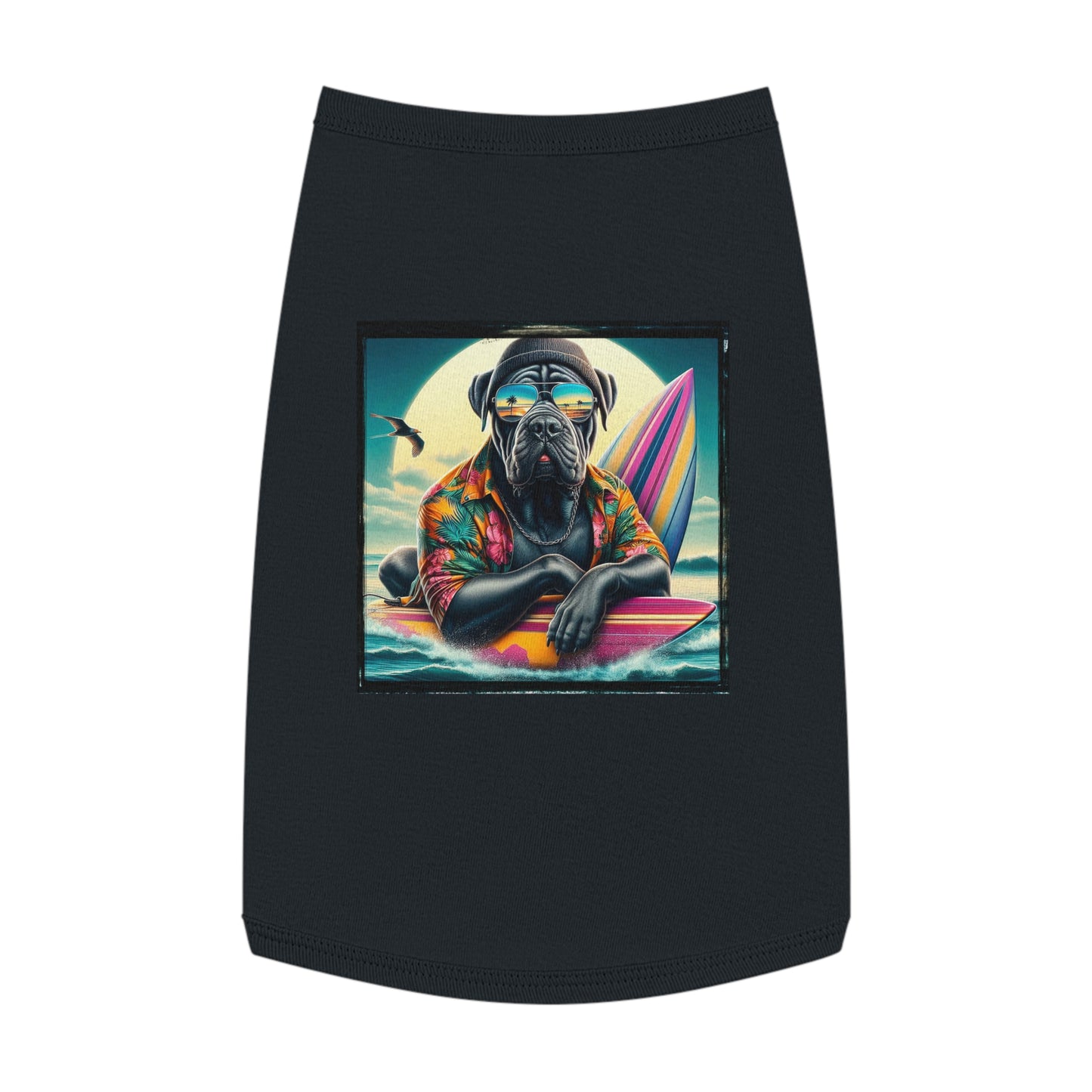 Pet Tank Top Cane Corso Surfer Pets Printify