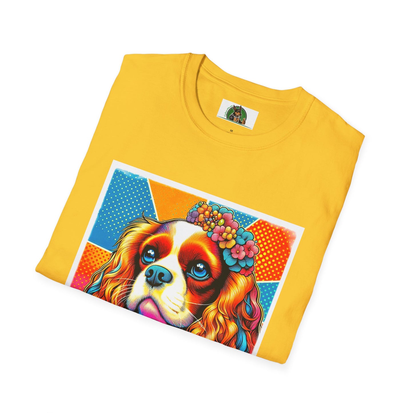 Cavalier King Charles Spaniel Female Pop Art Dog TShirt