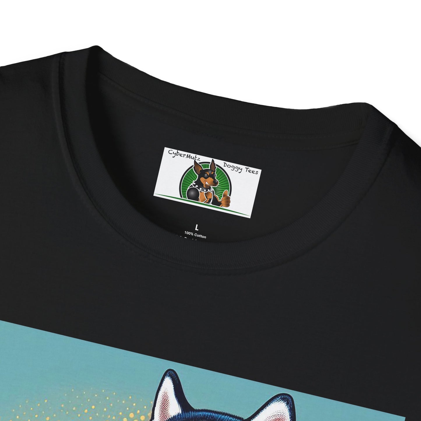 Husky in a Wacky Little Car T-Shirt Printify
