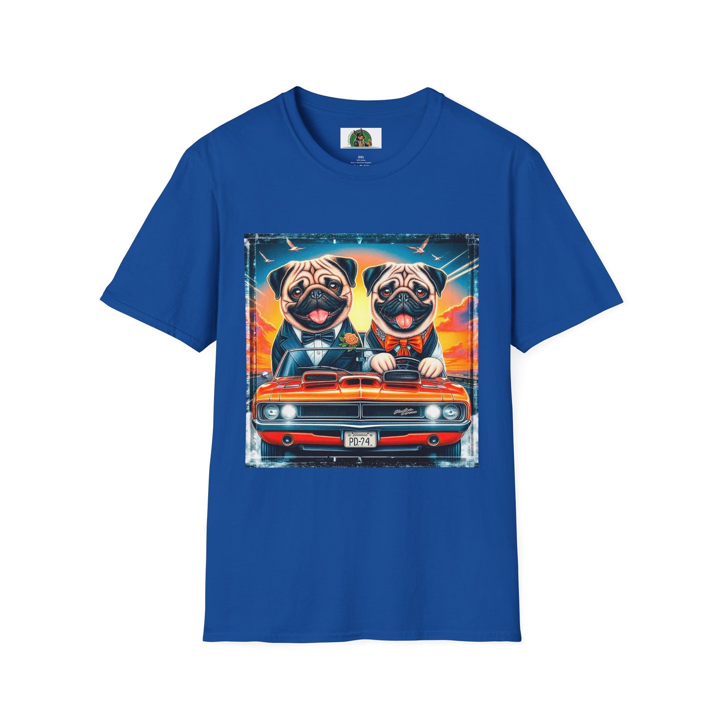 Wacky Pugs T-Shirt Printify XS Royal