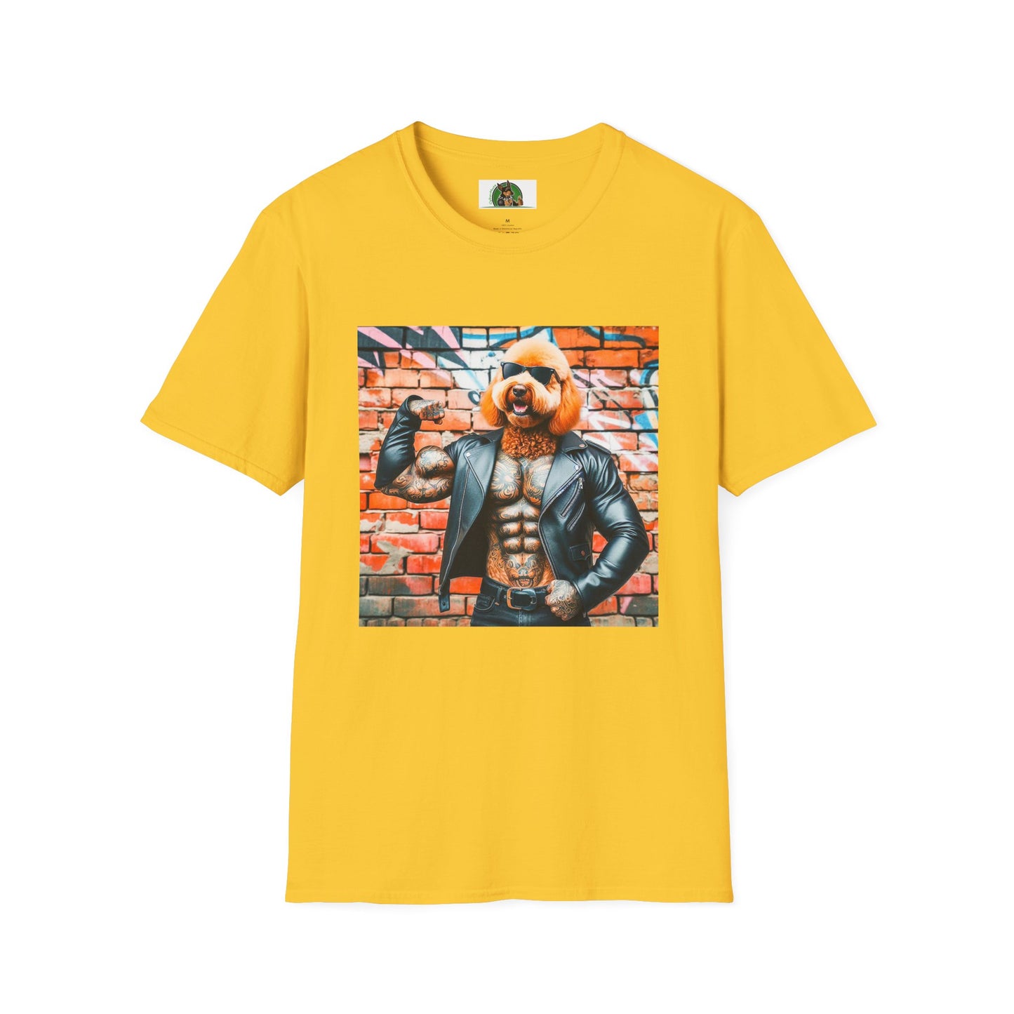 Golden Doodle muscles t shirt T-Shirt Printify S Daisy