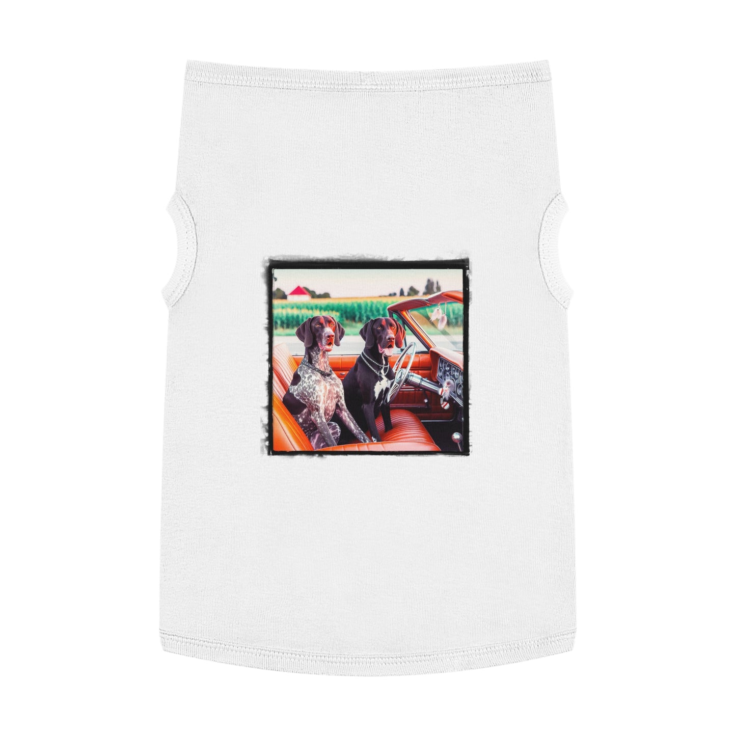 Wacky Pet Tank Top German Shorthaired Pointer friends t shirt Pets Printify XL White