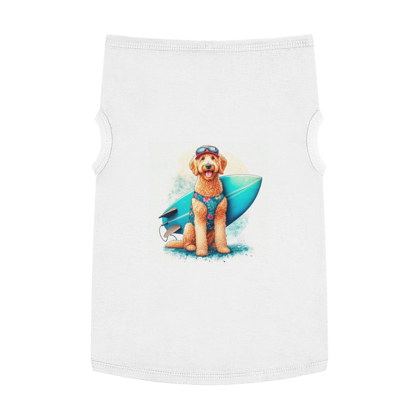 Pet Tank Golden Doodle beach fun t shirt Pets Printify XL White