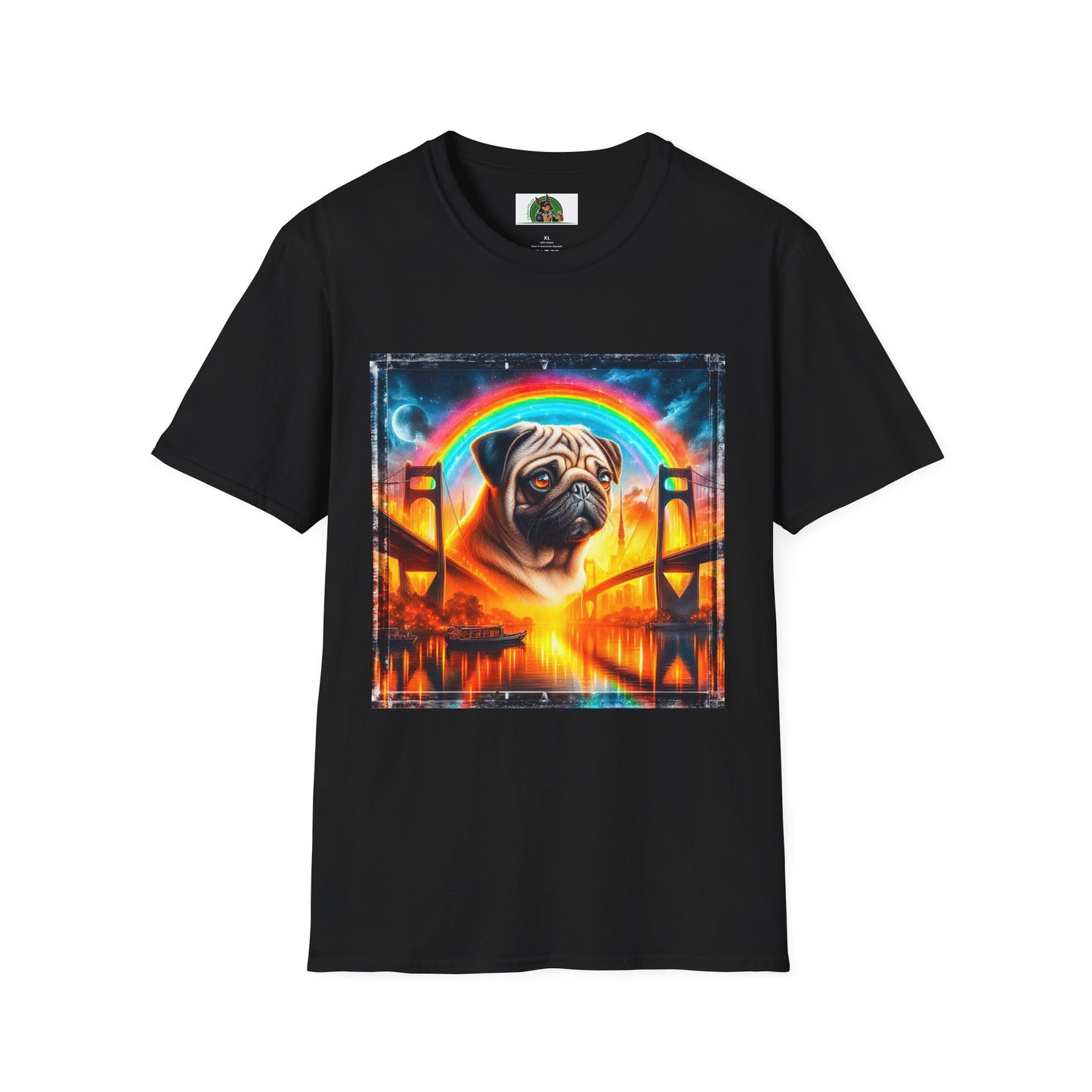 Pugs T-Shirt Printify XS Black